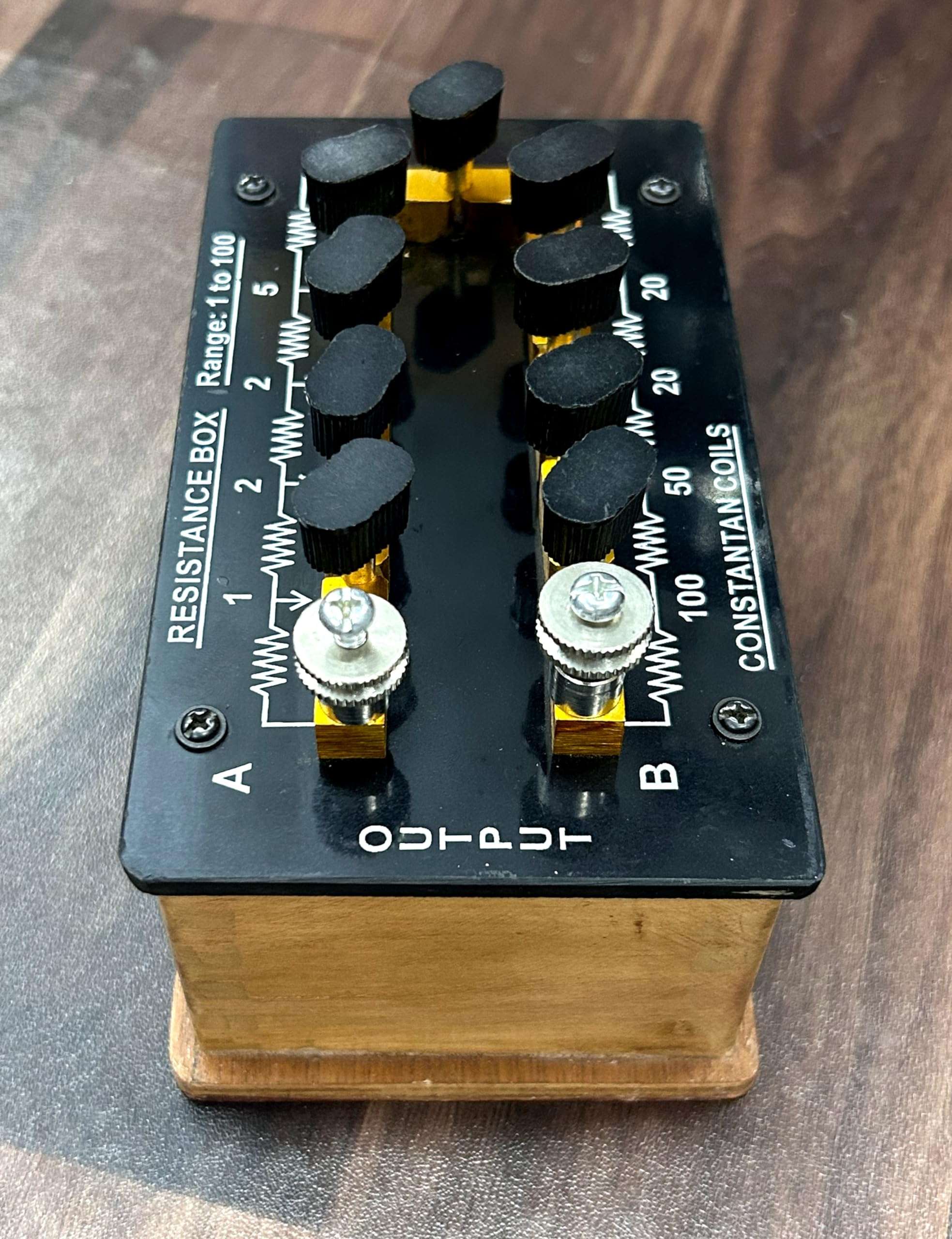 DT Science House Resistance Box Plug Type || Range Between 1 to 100 Ohm || Resistance Box for Physics and Electronic Lab 5