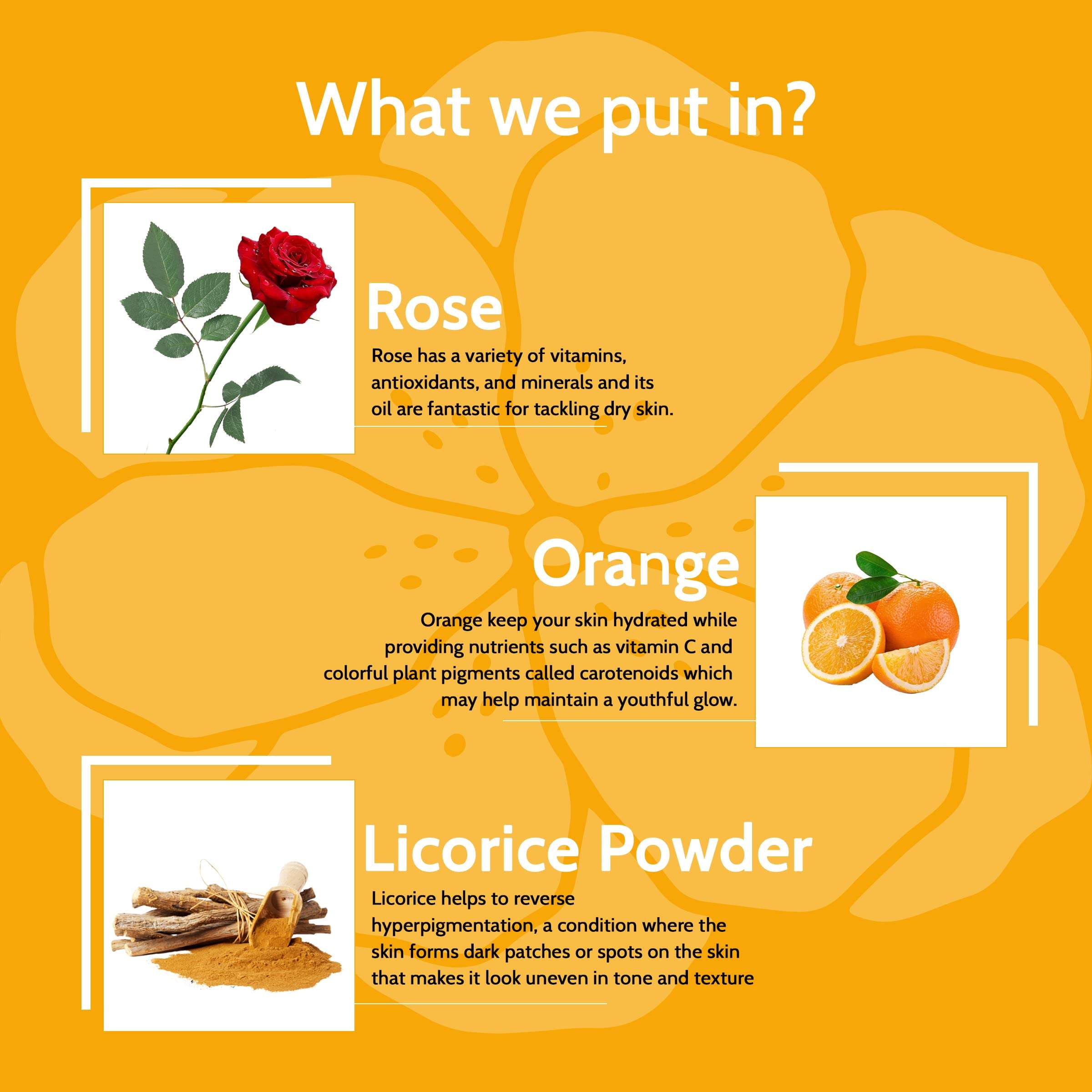 Ubtan Face Pack For Clear & Glowing Skin| Helps in DTan skin |Shinier & Radiant Skin |Control Oil Acne & Pimples With Orange Sandalwood & Rose For Men & Women 4