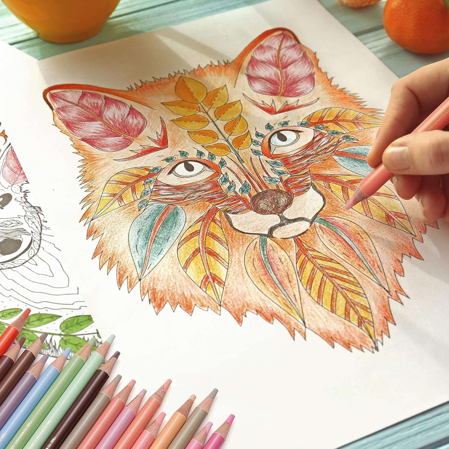 SAMVARDHAN Pack of 24 Oil Colour Pencils Set - Bright and Strong Color for Artists, Non-Toxic Colouring Set, Safe Pencils for Children, Artist Colour Drawing, Sketching, Shading 5