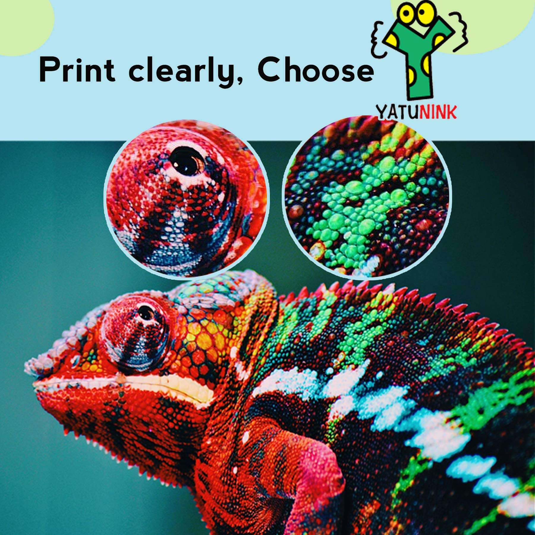 YATUNINK Compatible Ink Cartridge Replacement for Canon PGI-5BK CLI-8BK CLI-8C CLI-8M CLI-8Y Compatible Inkjet Cartridge with Chip for Pixma MP500 MP530 MP600 MP800 (15 Pack) 5