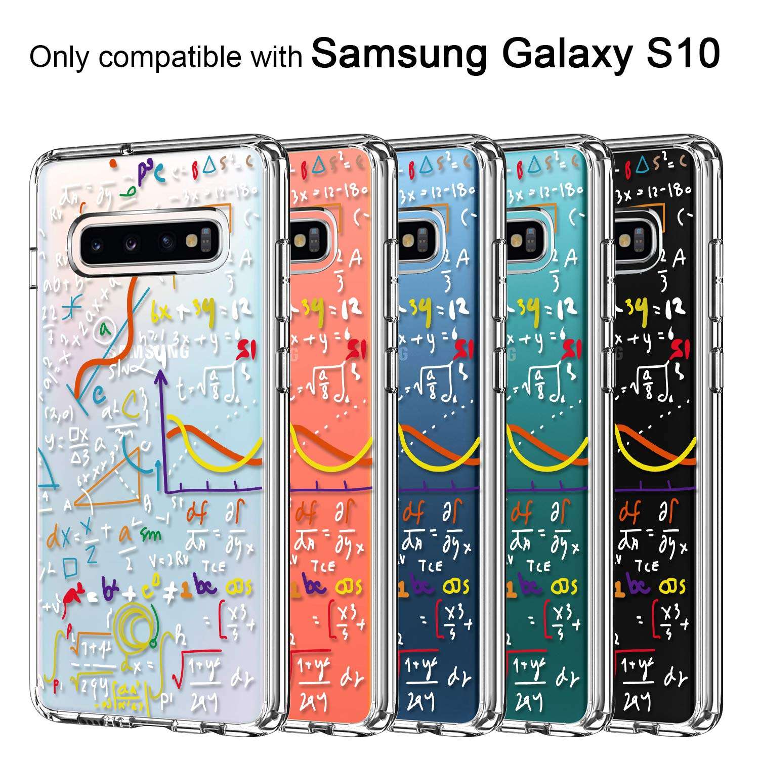 ICEDIO Galaxy S10 Case Clear with Cute Women's Photo Patterns for Girls Women,Shockproof Slim Fit TPU Bumper Cover Protective Phone Case for Samsung Galaxy S10 4
