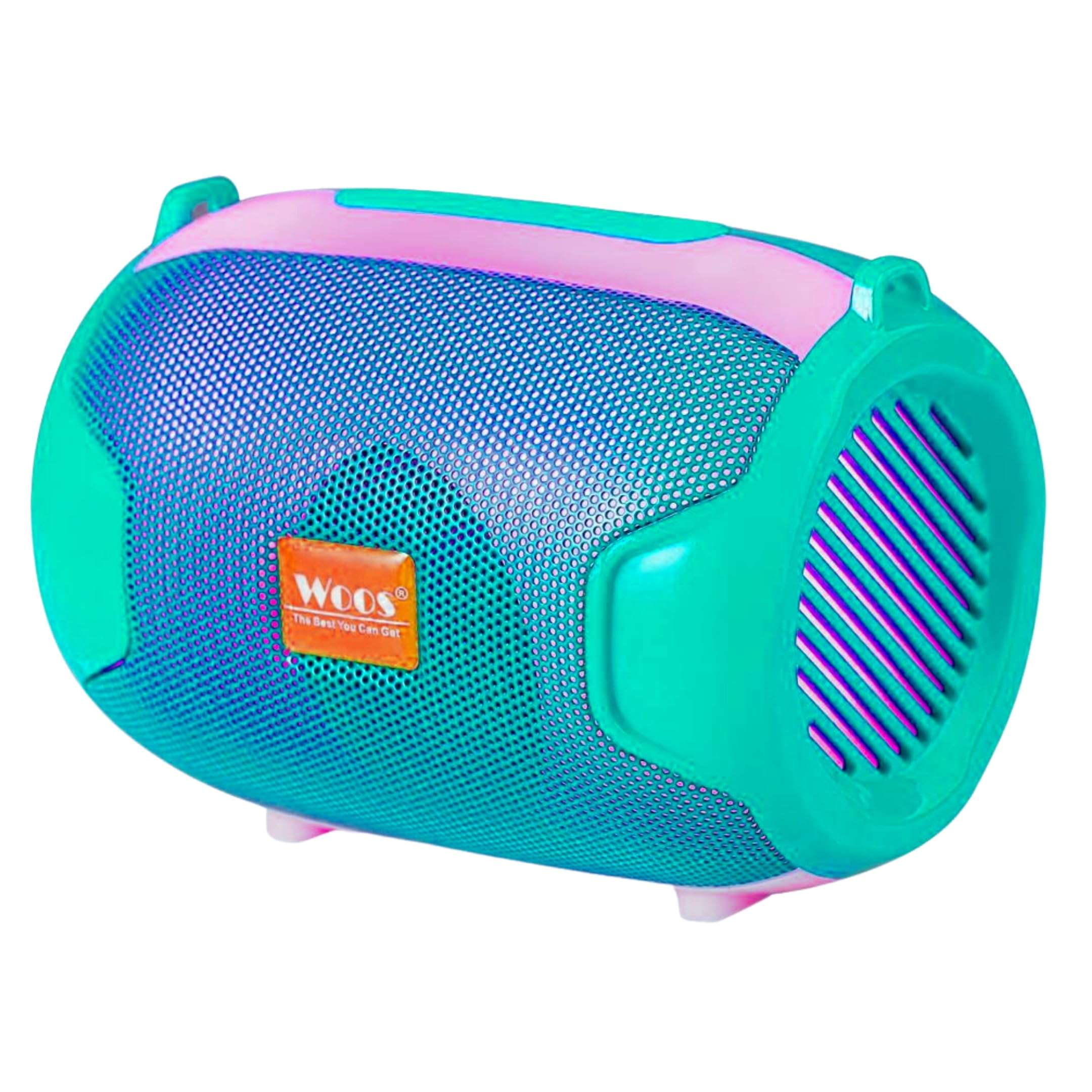 Woos BeatBall Unleash Stereo Power with Vibrant RGB, USB, TF, and FM - Innovative Design with Hanging Points for Portable Musical Bliss(Green) 1