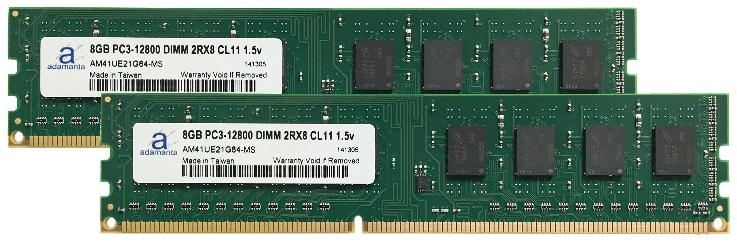Adamanta 16GB (2x8GB) Memory Upgrade for ASUS Maximus VII Ranger DDR3 1600 PC3-12800 DIMM 2Rx8 CL11 1.5v RAM