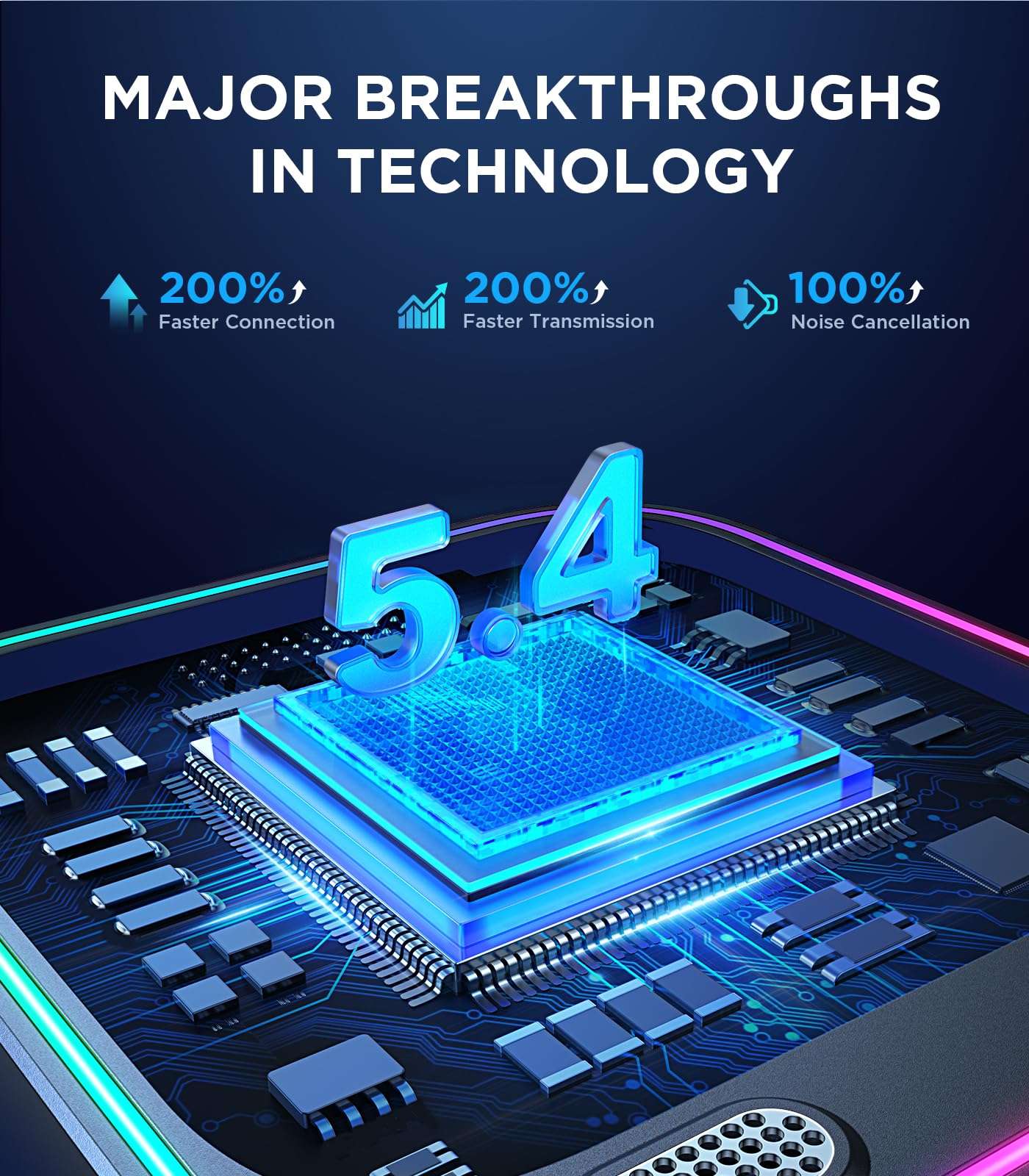 JOYROOM Bluetooth 5.4 AUX Car Adapter[2025 Upgrade] [Stronger Dual Mics& Noise Cancellation] [Multifunction Button& Plug-and-Play] Bluetooth Receiver for Car Music/Hands-Free Calls/Stereo Audio, Black 4