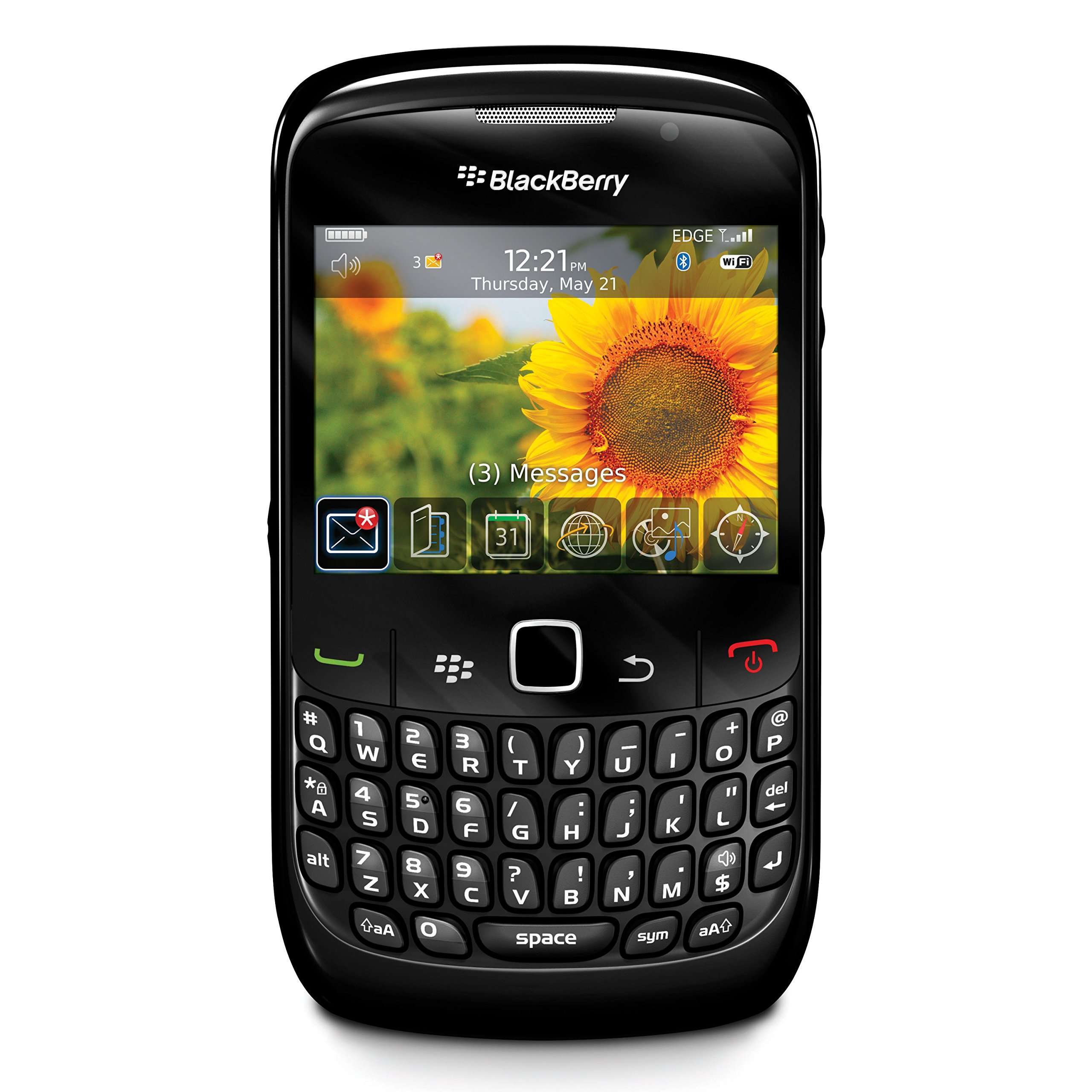 BlackBerry Curve 8520 Unlocked Quad-Band Cell Phone with 2 MP Camera, Bluetooth and Wi-Fi - US Warranty - Black 1