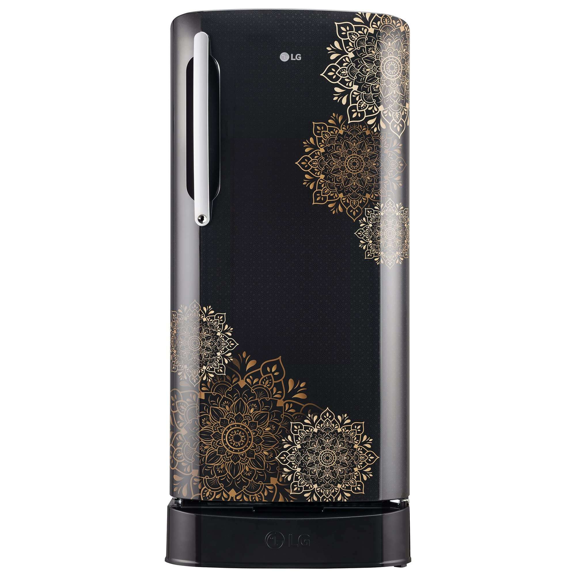 LG 204 L 5 Star Inverter Direct-Cool Single Door Refrigerator (GL-D211HERZ, Ebony Regal, Base stand with drawer, 2022 Model)