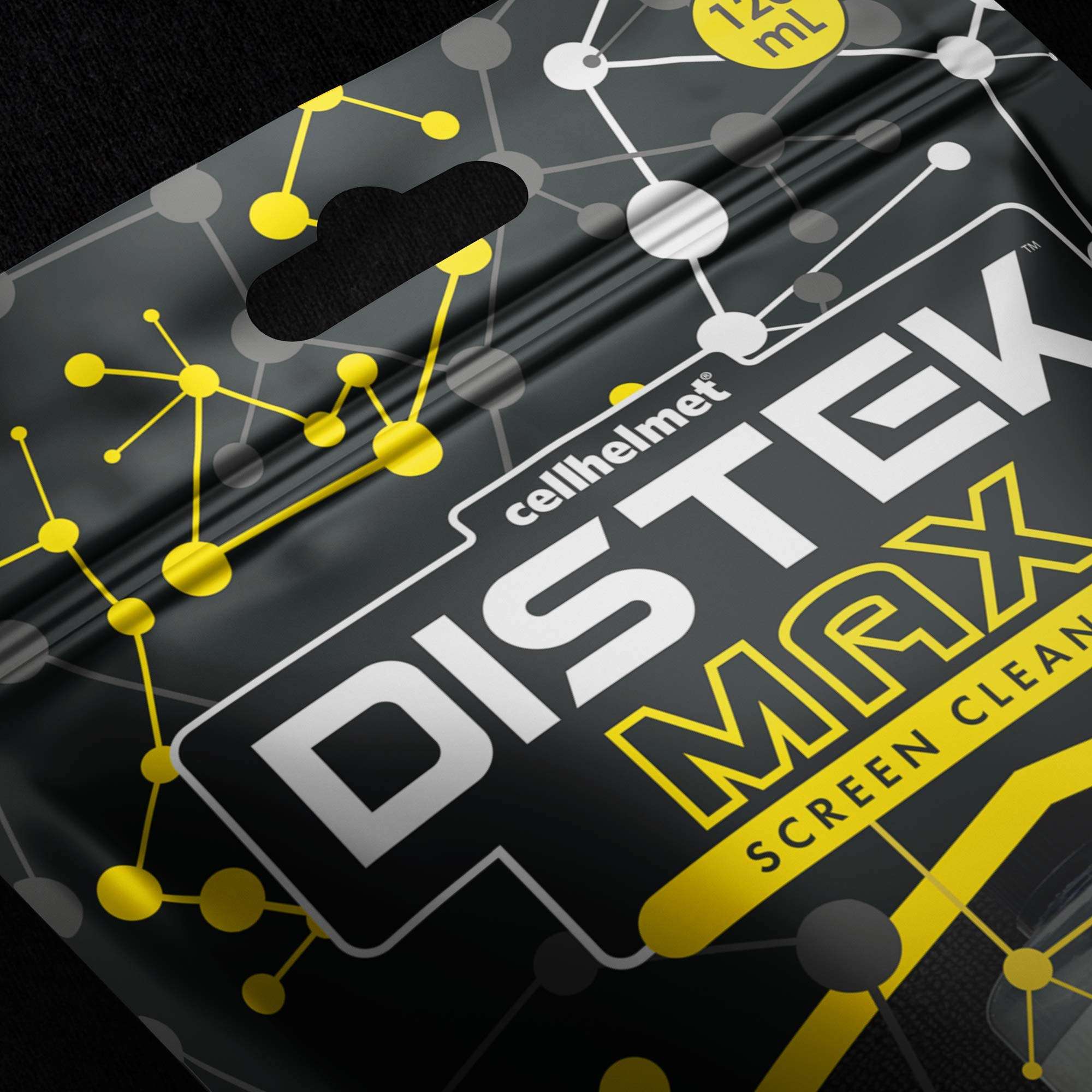 cellhelmet DISTEK Max Screen and Phone Cleaner Disinfectant with 70 Percent Isopropyl Alcohol 70% Universal for All Glass Displays, LCD - 120mL / 4oz with Microfiber Cloth - Made in USA 6