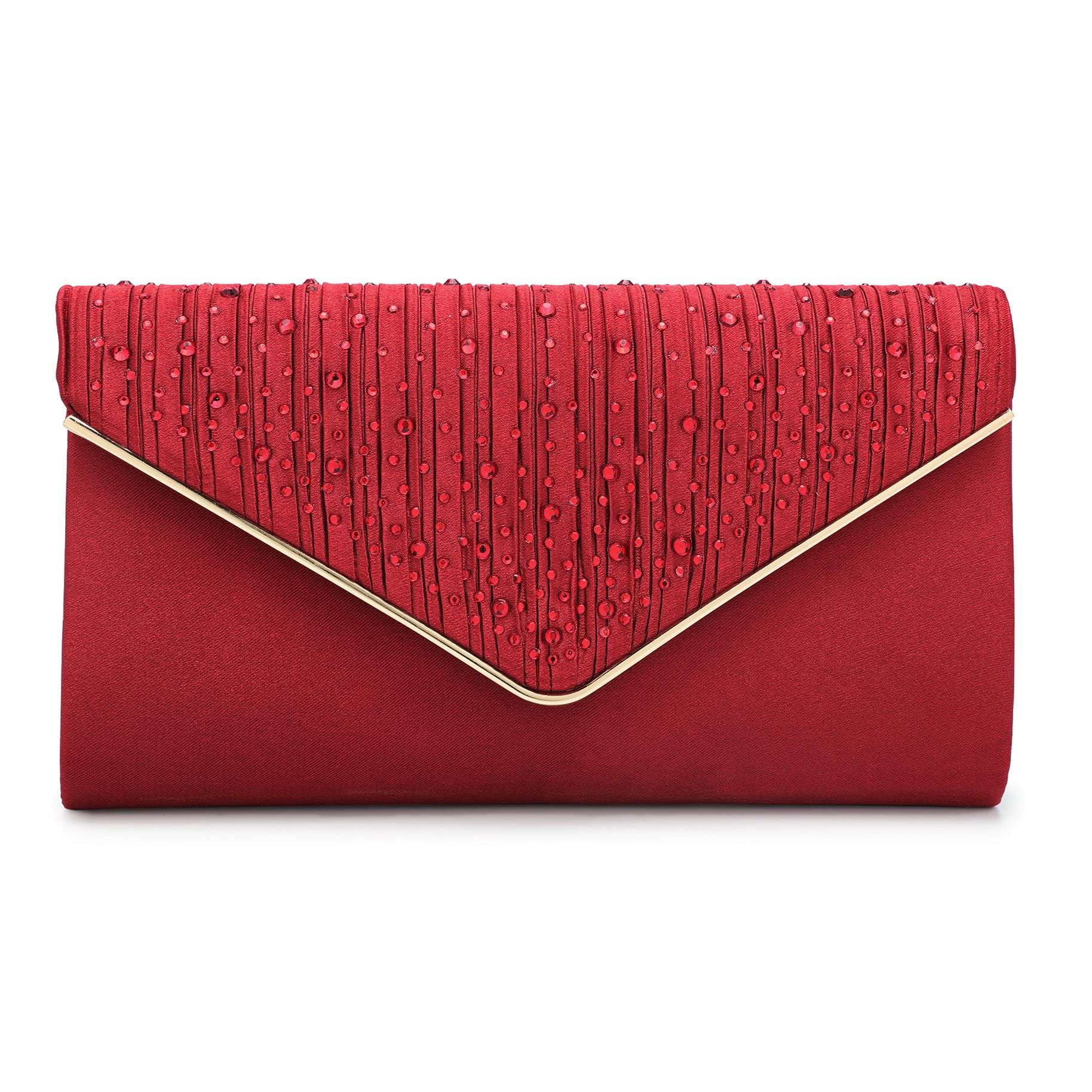 clutch purses for women Clutches for Women Wedding Clutches for Women Clutch Evening Purses and Clutches Clutch Purses for Women(Red) 2