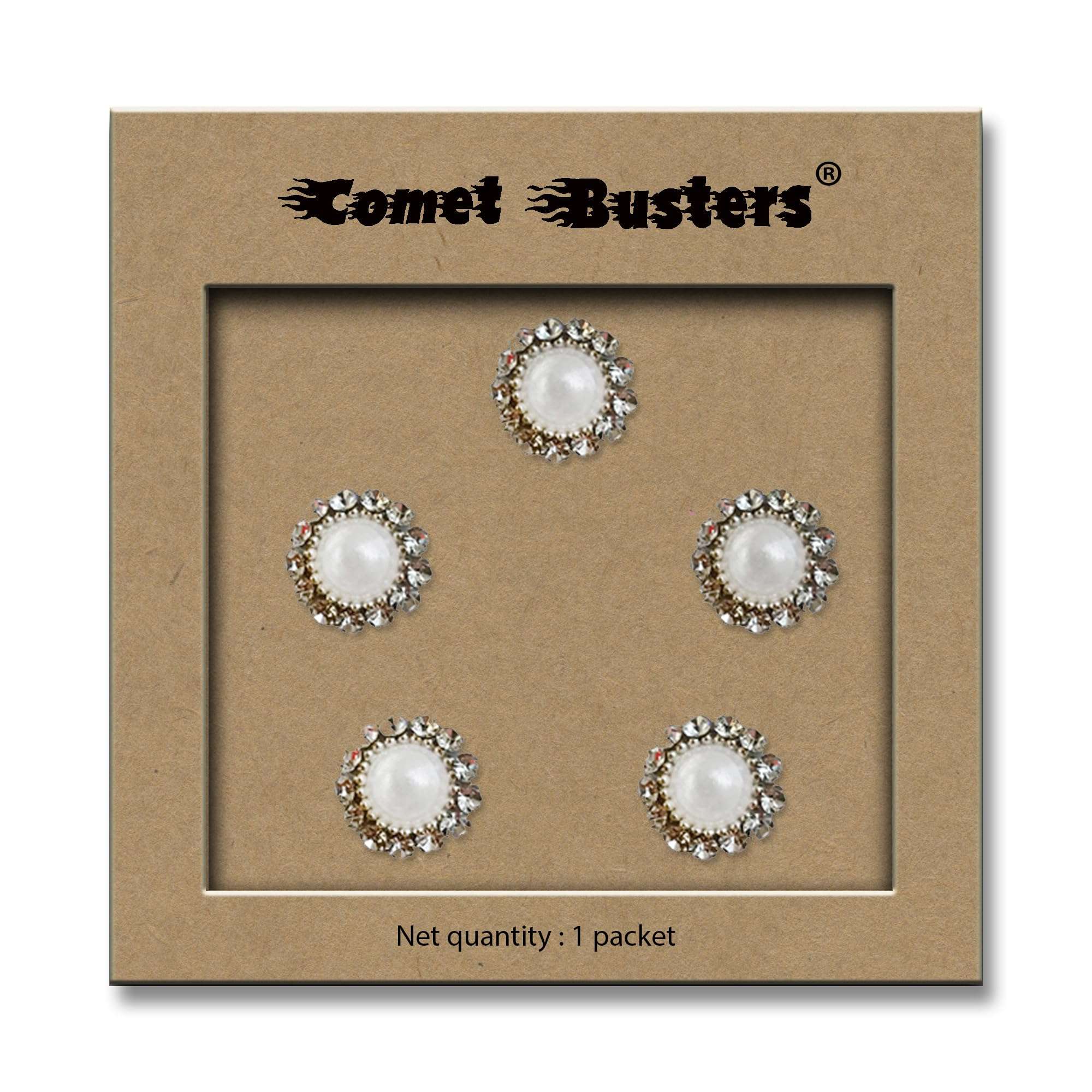 Comet Busters Pearl Bindi with Diamond Border (BV584) 6