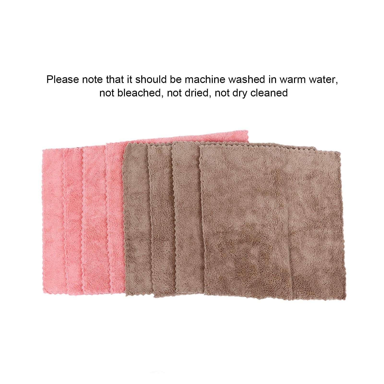 Cleaning Towel, Anti Sticking Oil Good Durability Wearproof Microfiber Dish Cloth for Kitchen 3