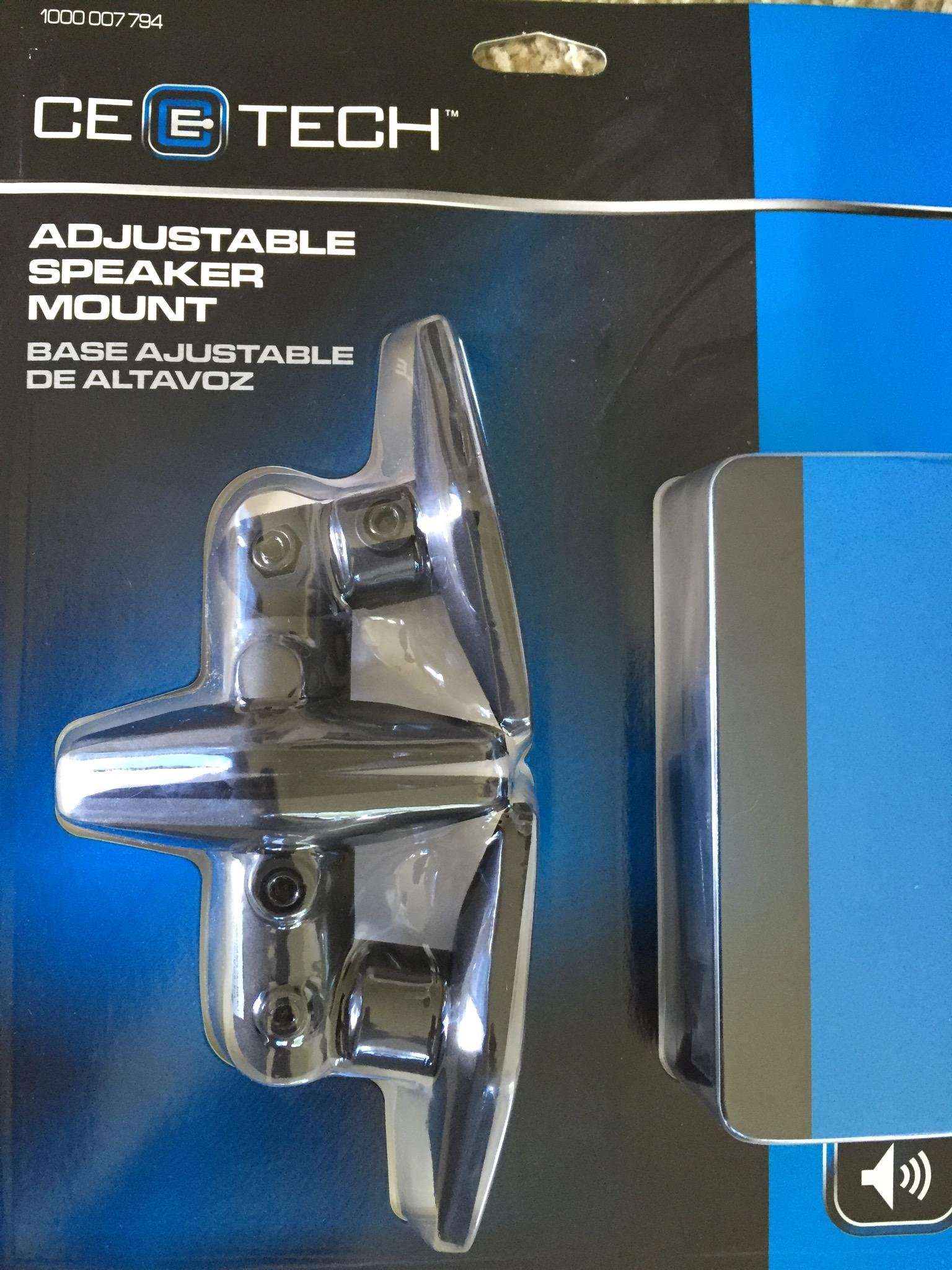 CE Tech Adjustable Indoor/Outdoor Speaker Mount