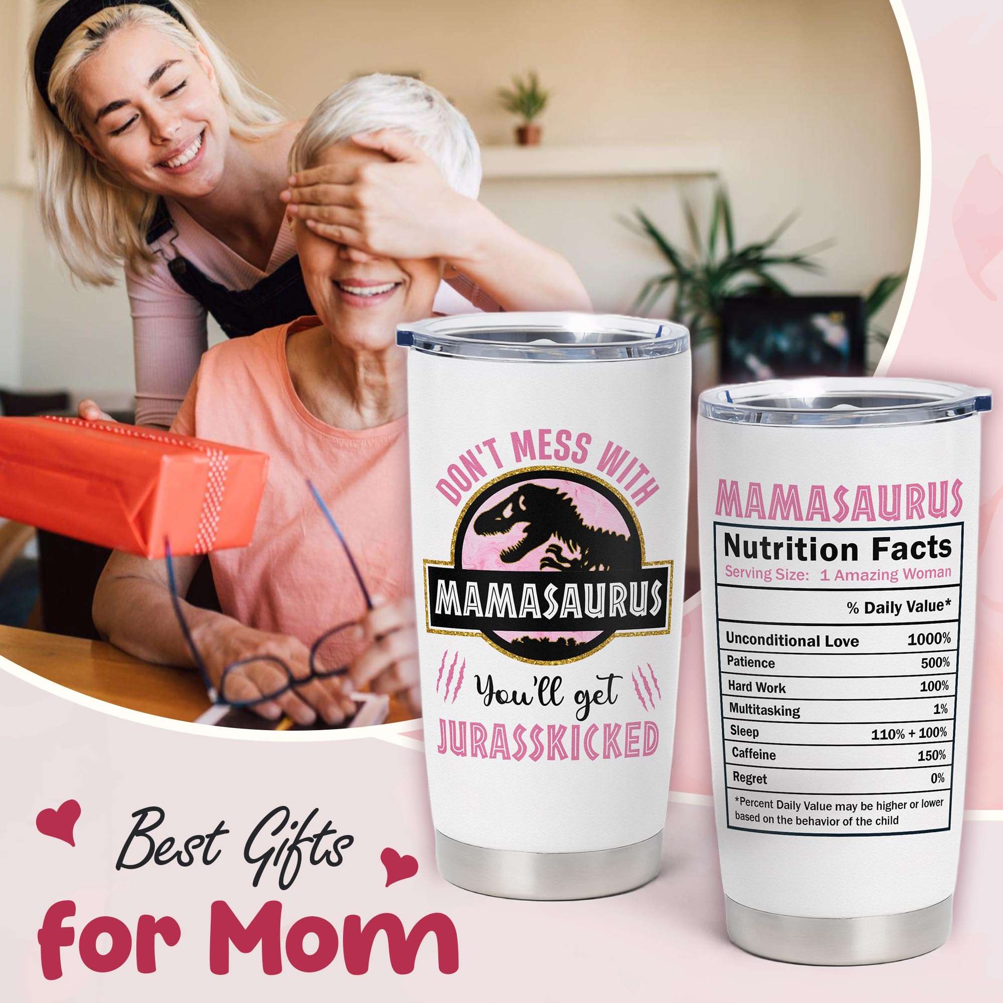 Mothers Day Gifts for Mom from Daughter, Son - Mom Gifts from Daughters, Sons - Great Mother Gifts - Birthday Gifts for Mom, Mom Birthday Gifts - Presents for Mom, Gifts for Mothers Tumbler 20 Oz 3