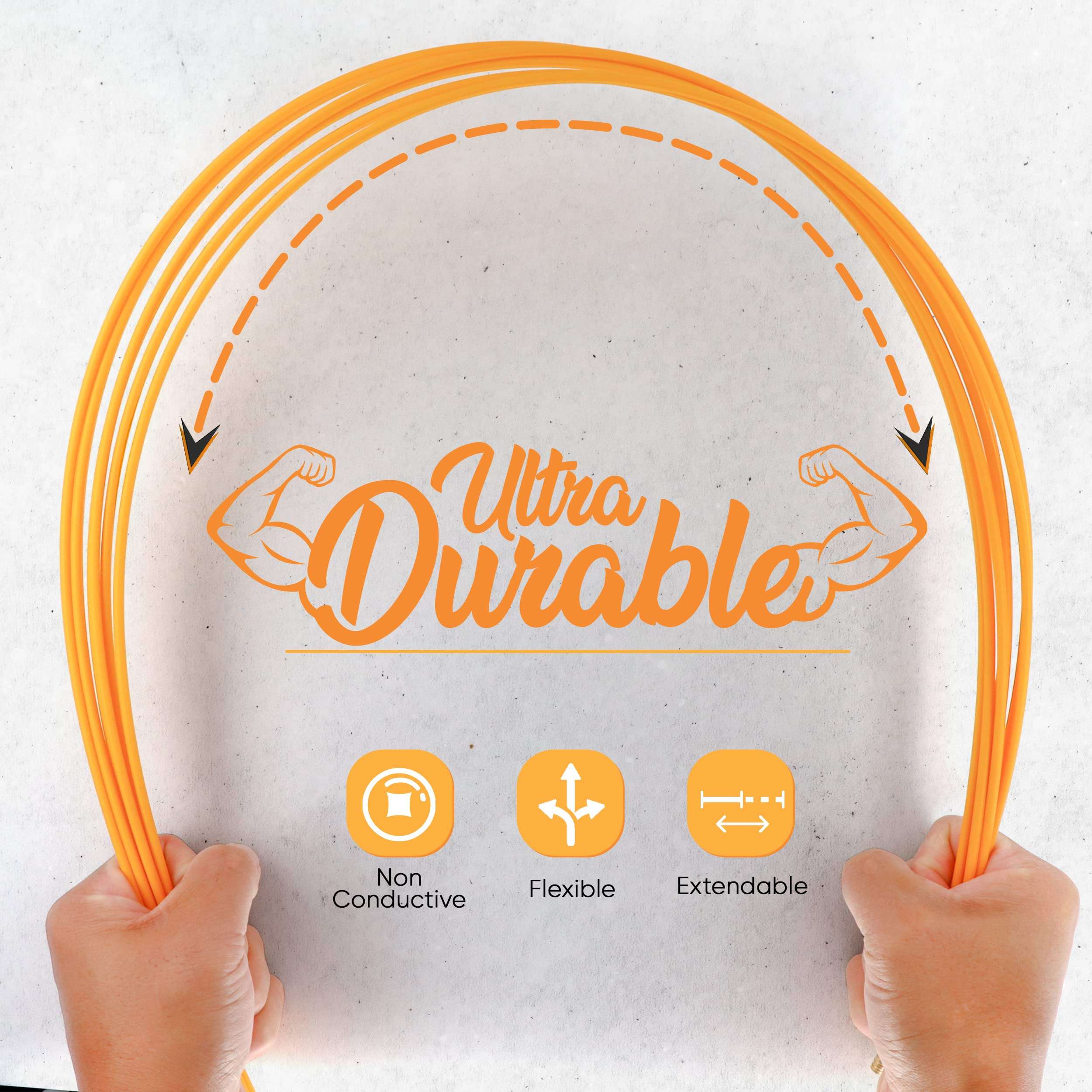 33' Fiberglass Fish Tape Wire Puller - Flexible Wire Puller Electrical Fish Rod to Fish Wire Through Wall, Pull/Push Pole for Cable Fishing Tools - by Ram-Pro 3