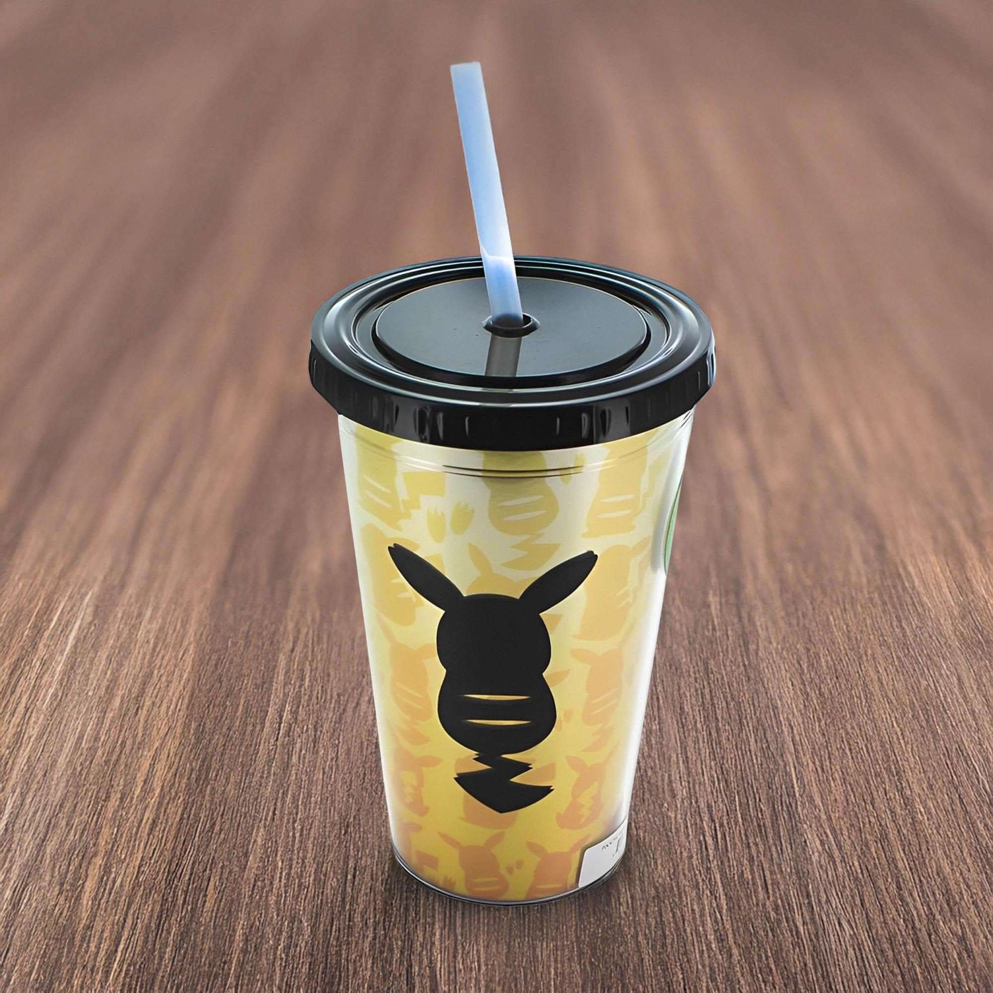 JUST FUNKY Pokemon Pikachu Silhouette Gold 16oz Carnival Cup 3