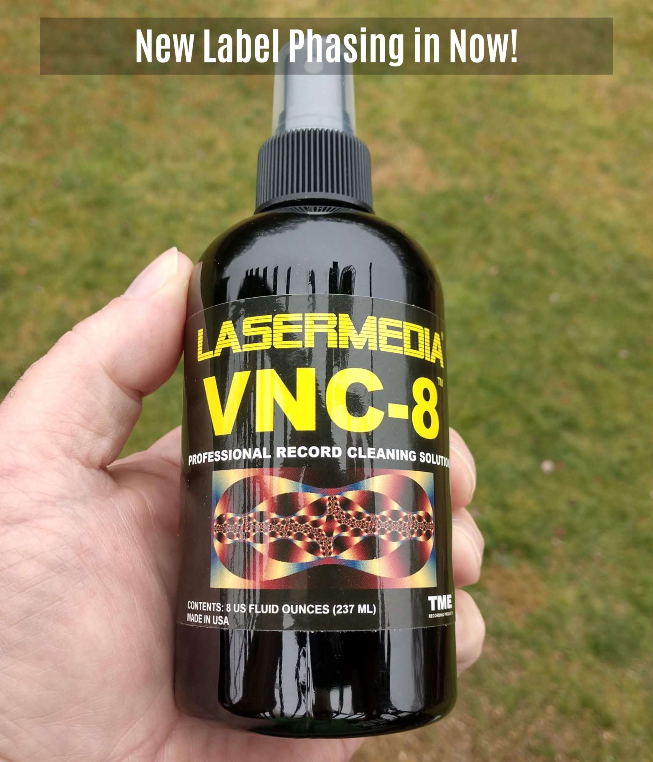 Lasermedia Vinyl Record Cleaning Solution Fluid Professional Residue Free 8 Oz (237 ML) Spray Bottle VNC-8 Made in USA- Tariff Free 2