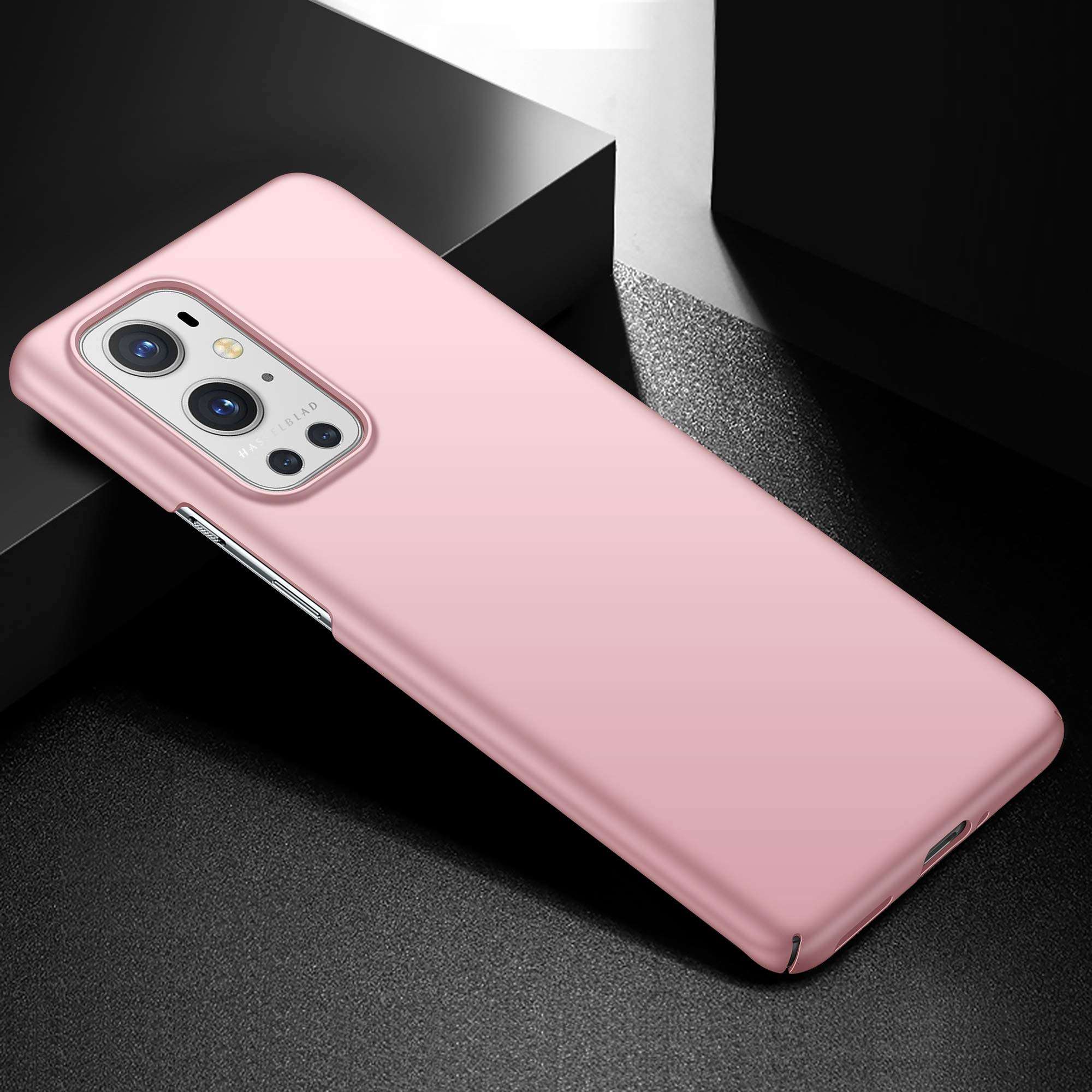 Almiao Compatible with OnePlus 9 Pro Case, [Ultra-Thin] Minimalist Slim Protective Phone Case Back Cover for OnePlus 9 Pro (Pink) 6