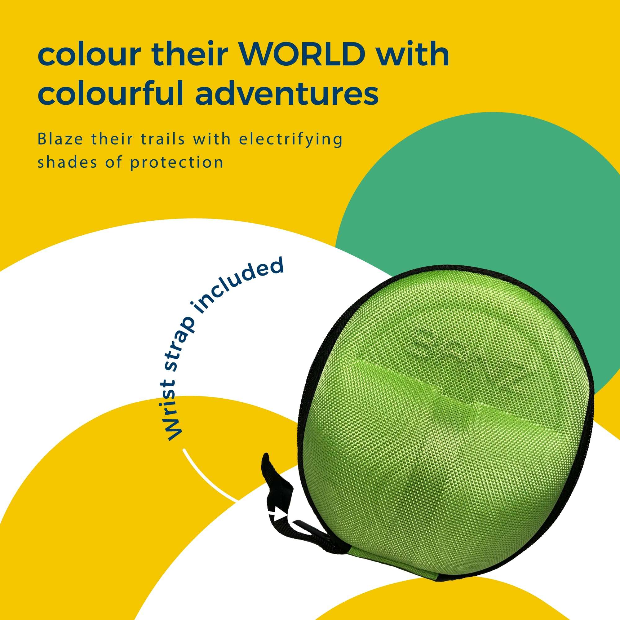 BANZ Baby Earmuff Case 0-36 Months – Lime - Travel Case for Baby & Toddler Headphone Protection – Lightweight, Compact & Durable Earmuff Container 4