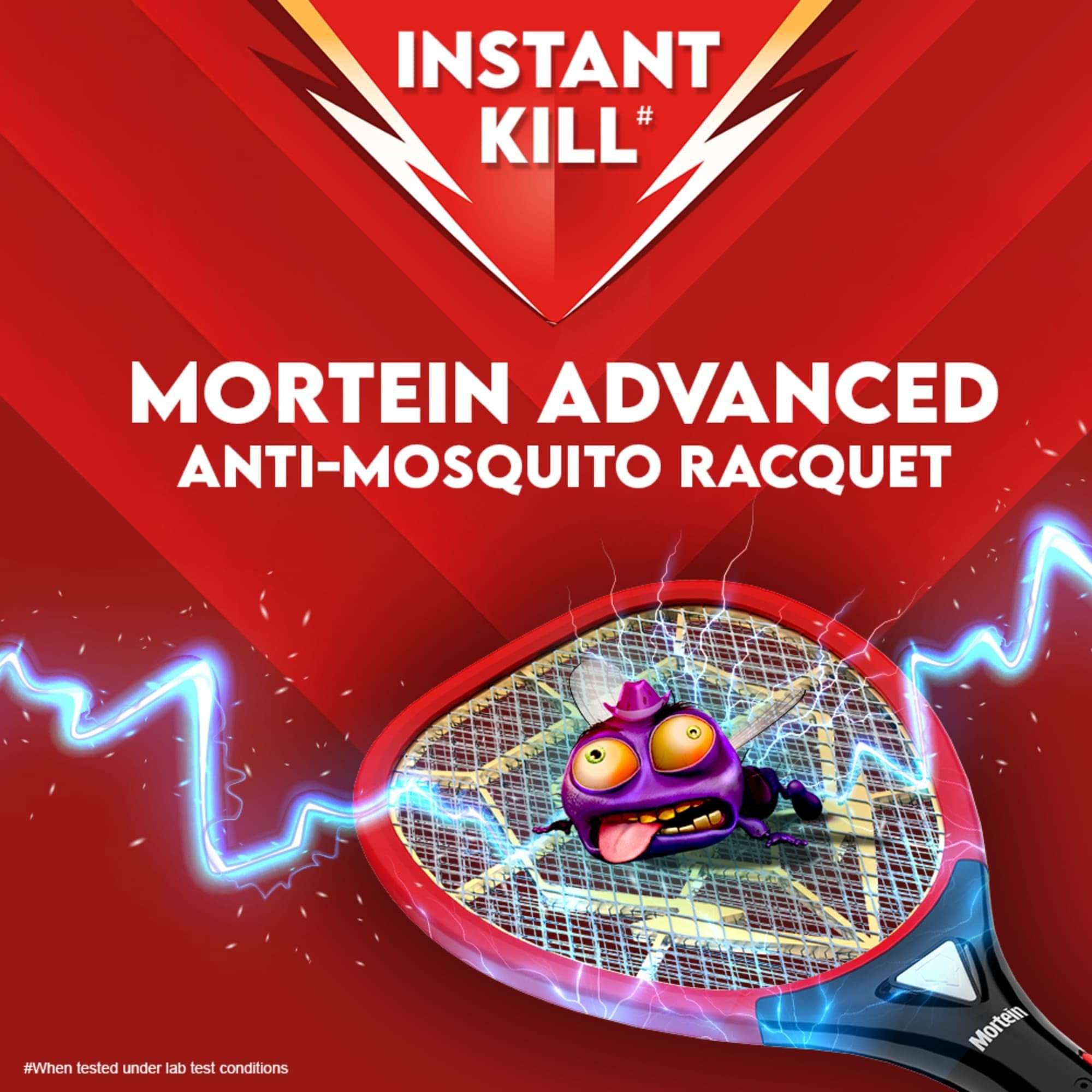 Mortein Advanced Anti-Mosquito Racquet | Electric Mosquito Bat | 30% Longer Rechargeable Battery | Mosquito Killer Racket | Bat to Hit Mosquito (Pack of 3),Black Red 6