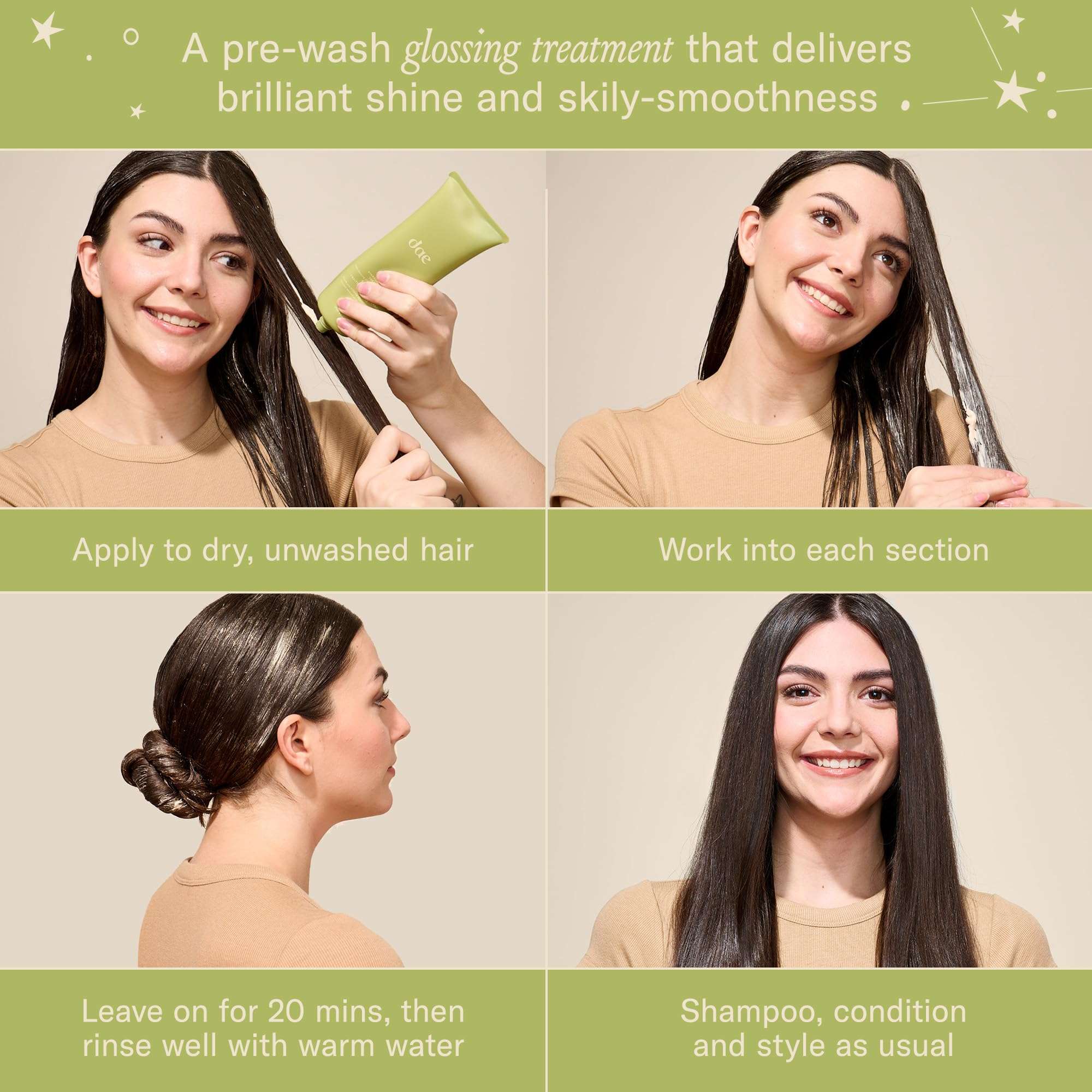 dae Hair Shine Bright Set (Signature Shampoo, Signature Conditioner & Stargloss Treatment) 5