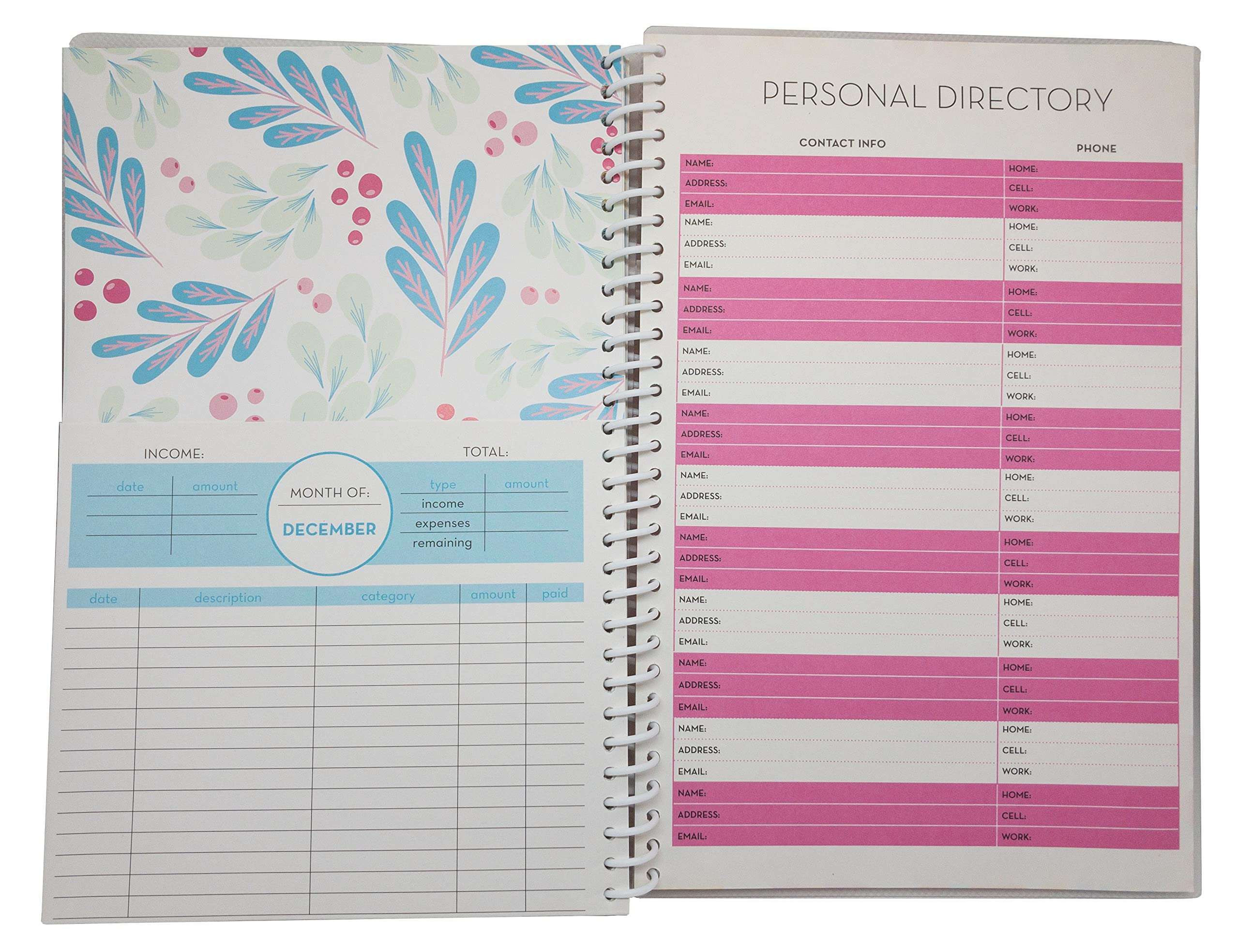 Home Finance & Bill Organizer with Pockets 2022, 7 inches X 10 inches 4