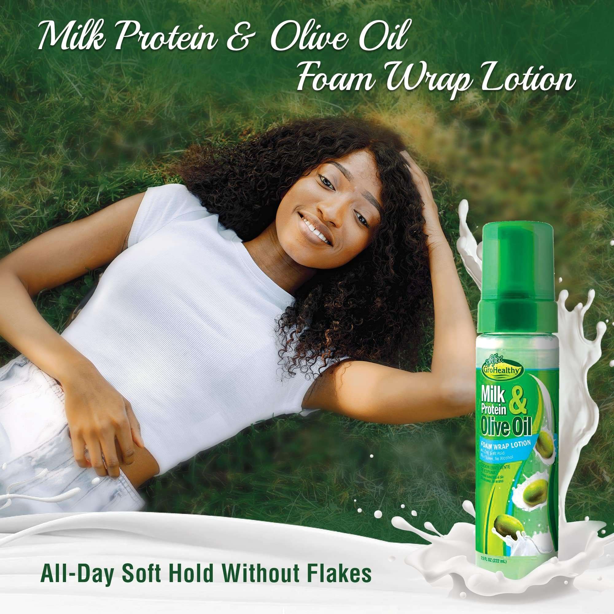 Sof N'Free N'Pretty Grohealthy Milk & Olive Oil Foam Wrap Lotion, 7.5 Oz 2