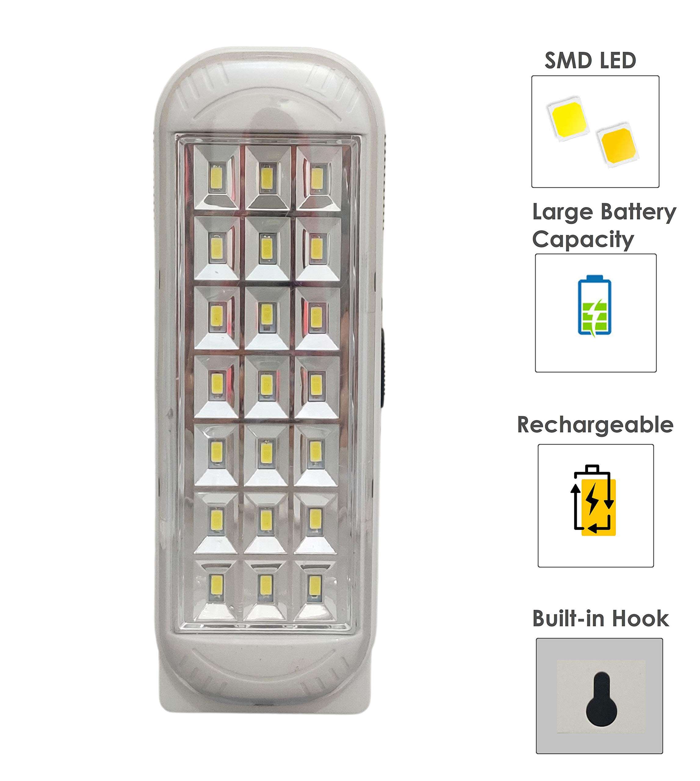 RD TL-50 1300mah Portable Rechargeable Hand LED Light Lamp Emergency Light with 2 Light Settings and a Charging Wire for Indoor and Outdoor 3