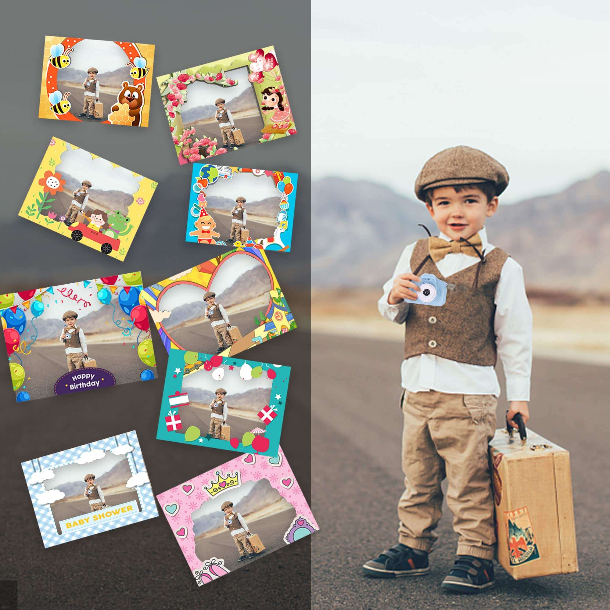 Kids Camera Toys for 3 4 5 6 7 Year Old Girls Toddler Camera for Kids Birthday Festival Gifts for Girls Age 3-9 1080P Video Camcorder with 16G Memory Card 3