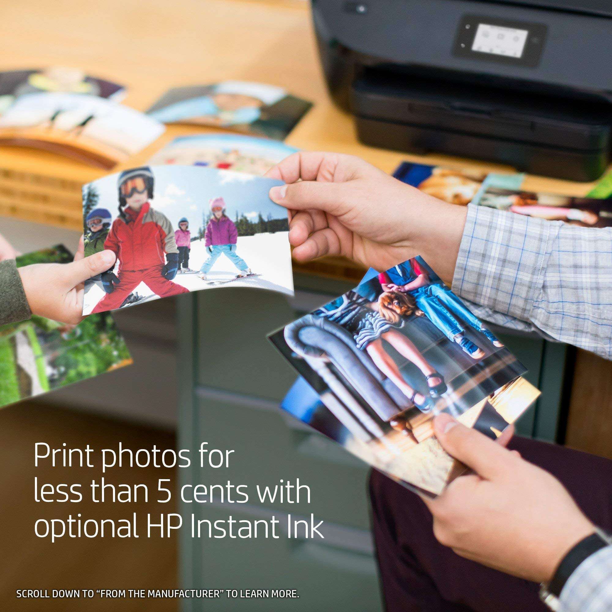 HP ENVY Photo 7855,Ccolor All In One Photo Printer with Wireless Printing, Instant Ink Ready (K7R96A) (Renewed) 5