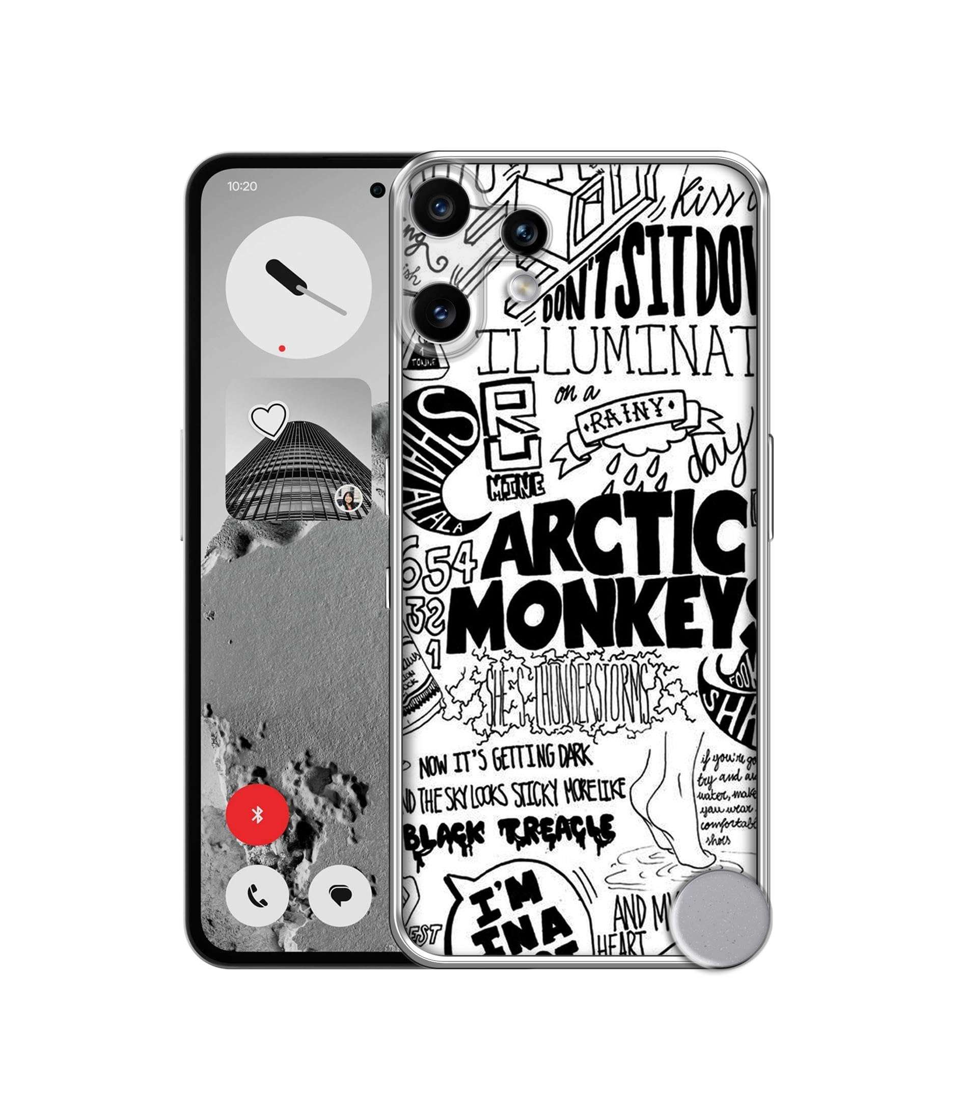 Casotec Arctic Monkeys Pattern Design Printed Silicon Soft TPU Back Case Cover for CMF by Nothing Phone 2 Pro 5G 1