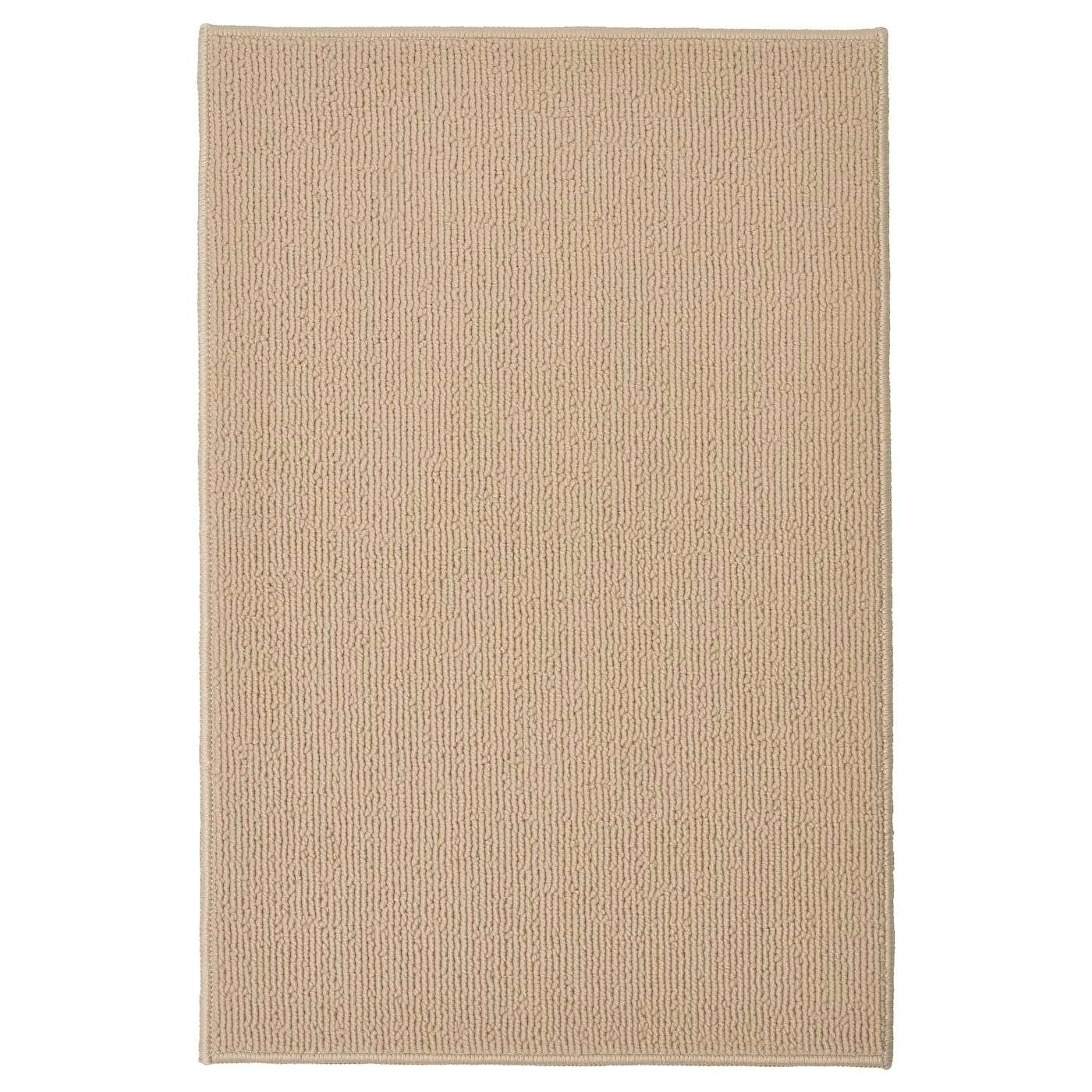 Ikea FINTSEN Bathroom Mat, Light Beige, 40x60 cm, Microfibre with Anti-Slip Base 1