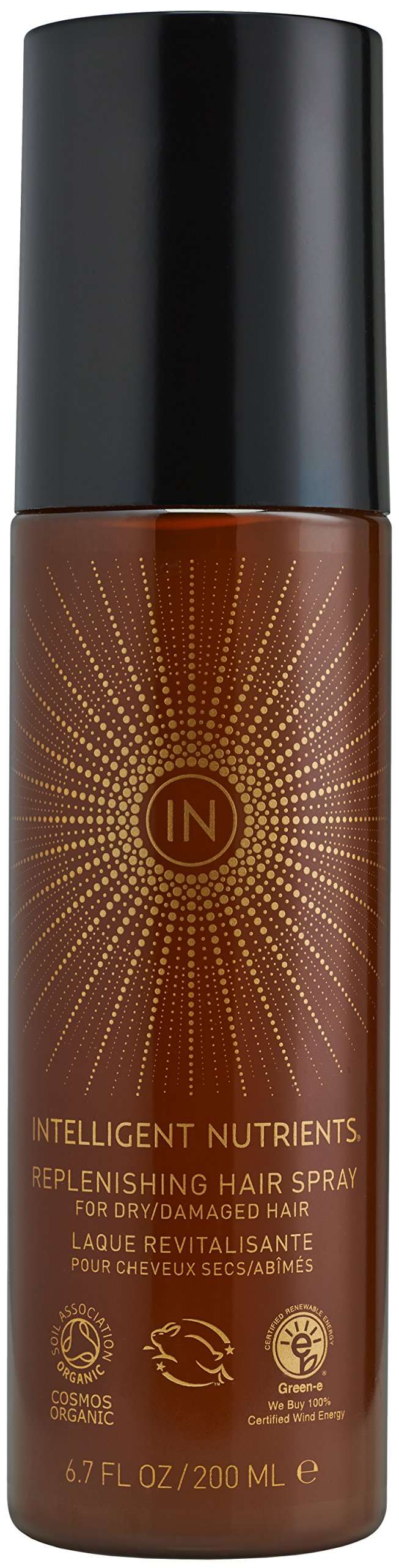 Intelligent Nutrients Replenishing Hair Spray - Certified Organic & Non-Aerosol Hairspray with Light Hold (6.7 oz) 1