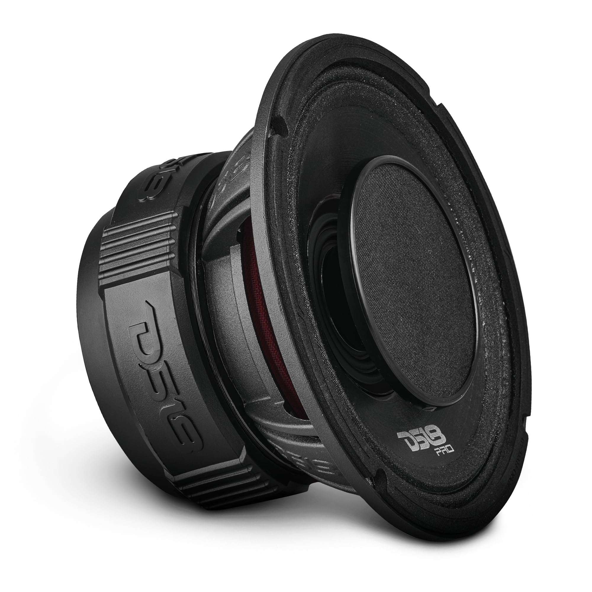 DS18 PRO-HY6.4B 6.5" Hybrid Mid-Range Car Audio Loudspeaker with 1" VC Built-in Compression Driver Horn and Water Resistant Cone 450W Max 225W RMS 4 Ohms (1 Speaker) 1