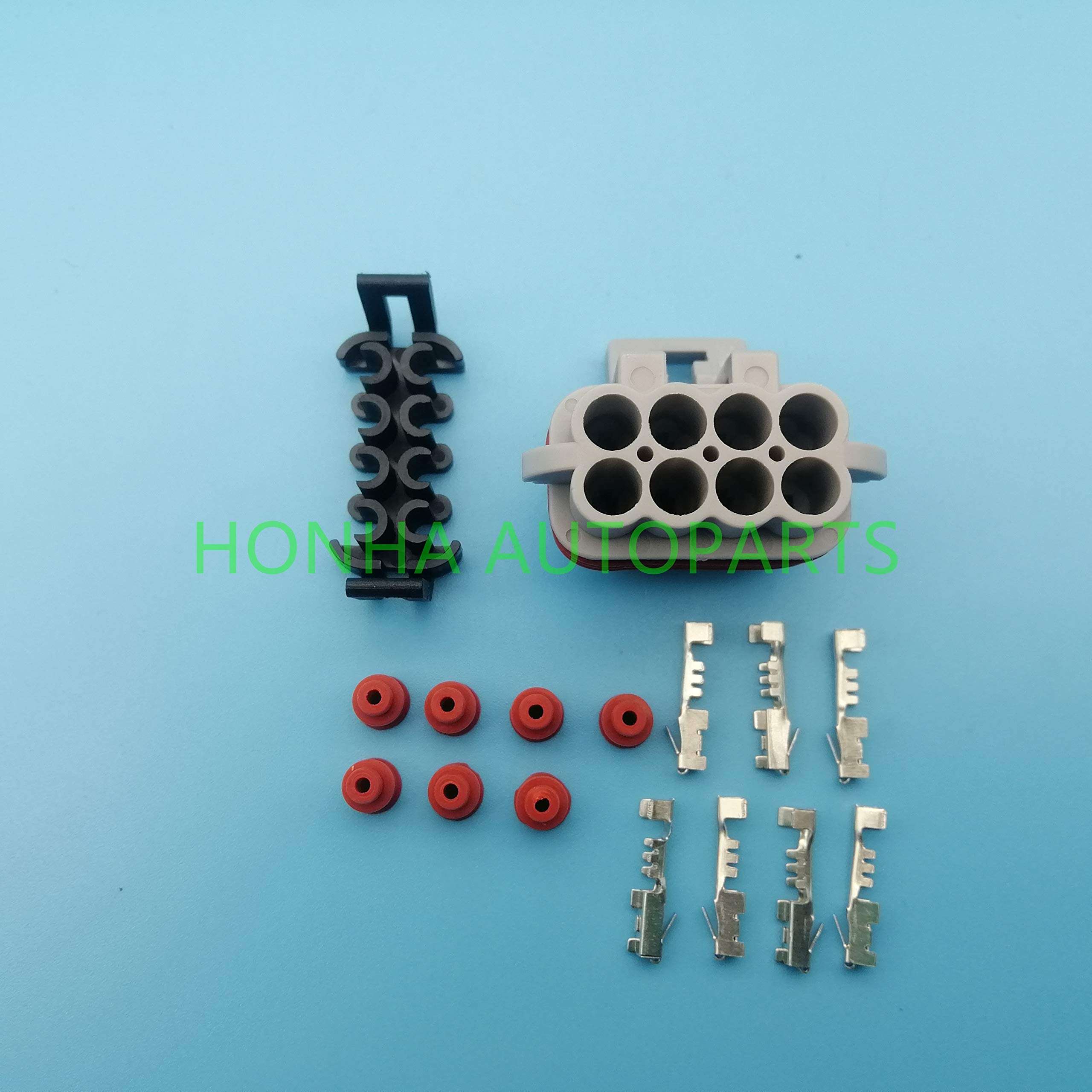 Davitu Cables, Adapters & Sockets - 2pcs 7 pin auto plastic housing plug wiring electric plastic female connector 12047938 - (Color Name: 100 pcs) 4