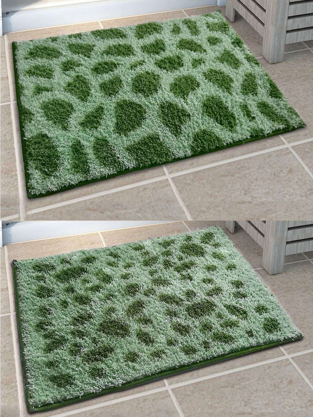 Athom Trendz Soft Anti Slip Easy Home Bath Mat, 38 X 58 Cm, Multicolour 1