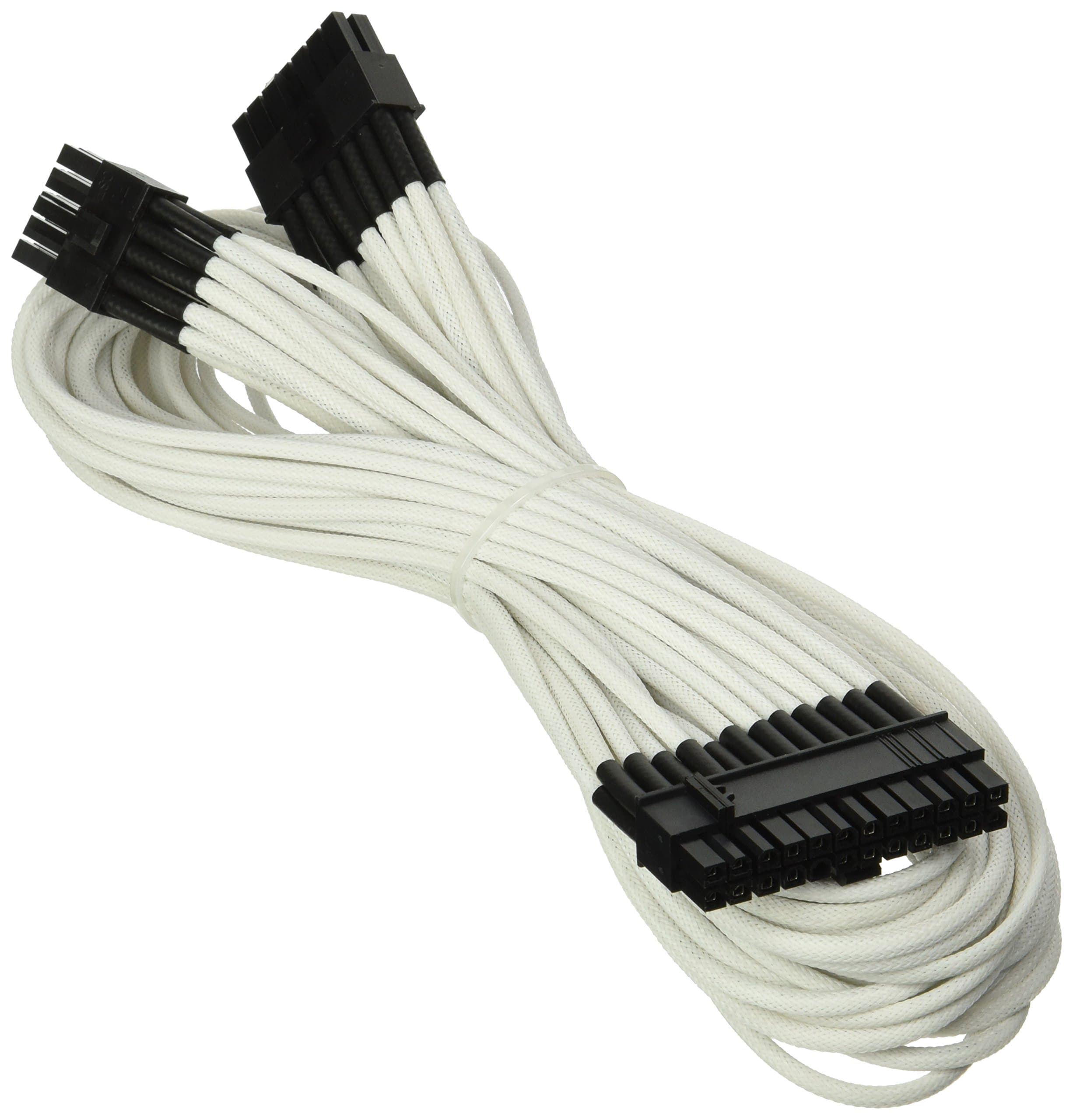 Corsair Individually Sleeved 24pin ATX Cable Type 3 (Gen 2), White (CP-8920058)