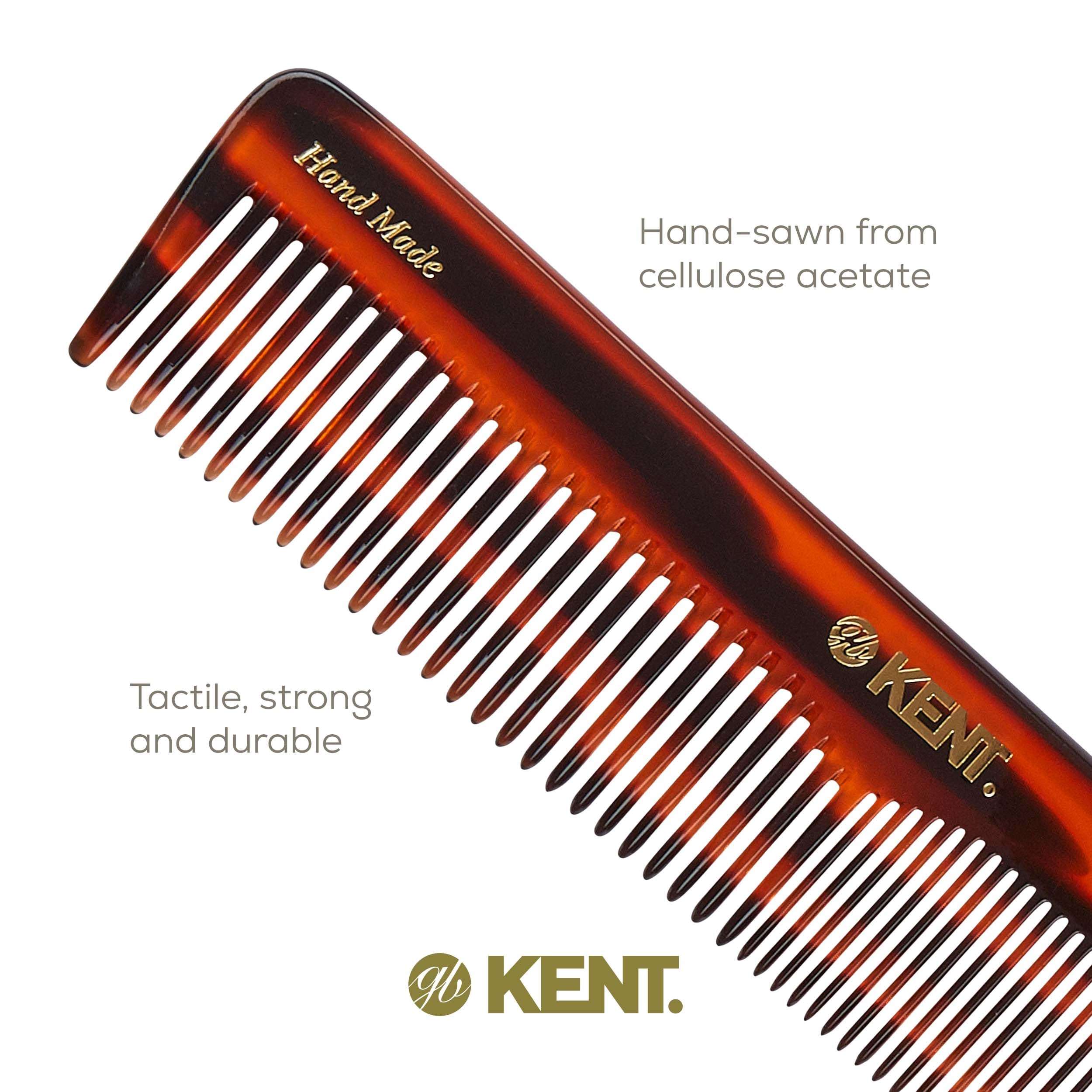 Kent 16T Fine Tooth Comb and Wide Tooth Comb Straightener Comb/Beard Comb and Hair Comb/Mens Hair Comb, Mustache Comb, and Comb for Women/Hair Styling and Detangling Comb/Detangler Comb 6