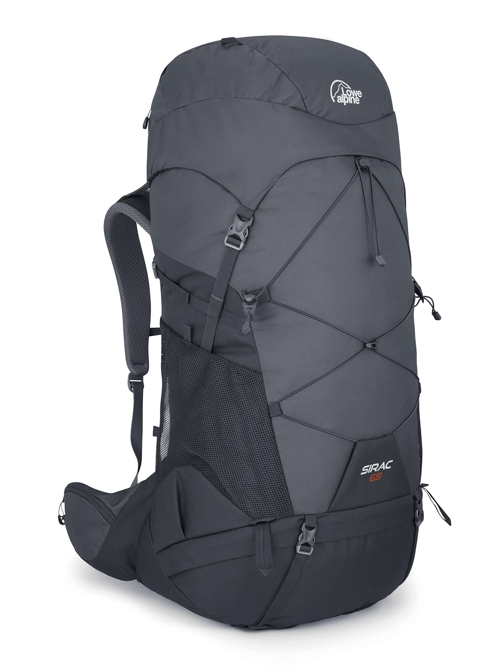 Lowe Alpine Sirac Multi-Day Hiking Backpack, Sirac 65 Liter, Ebony, Ebony 1