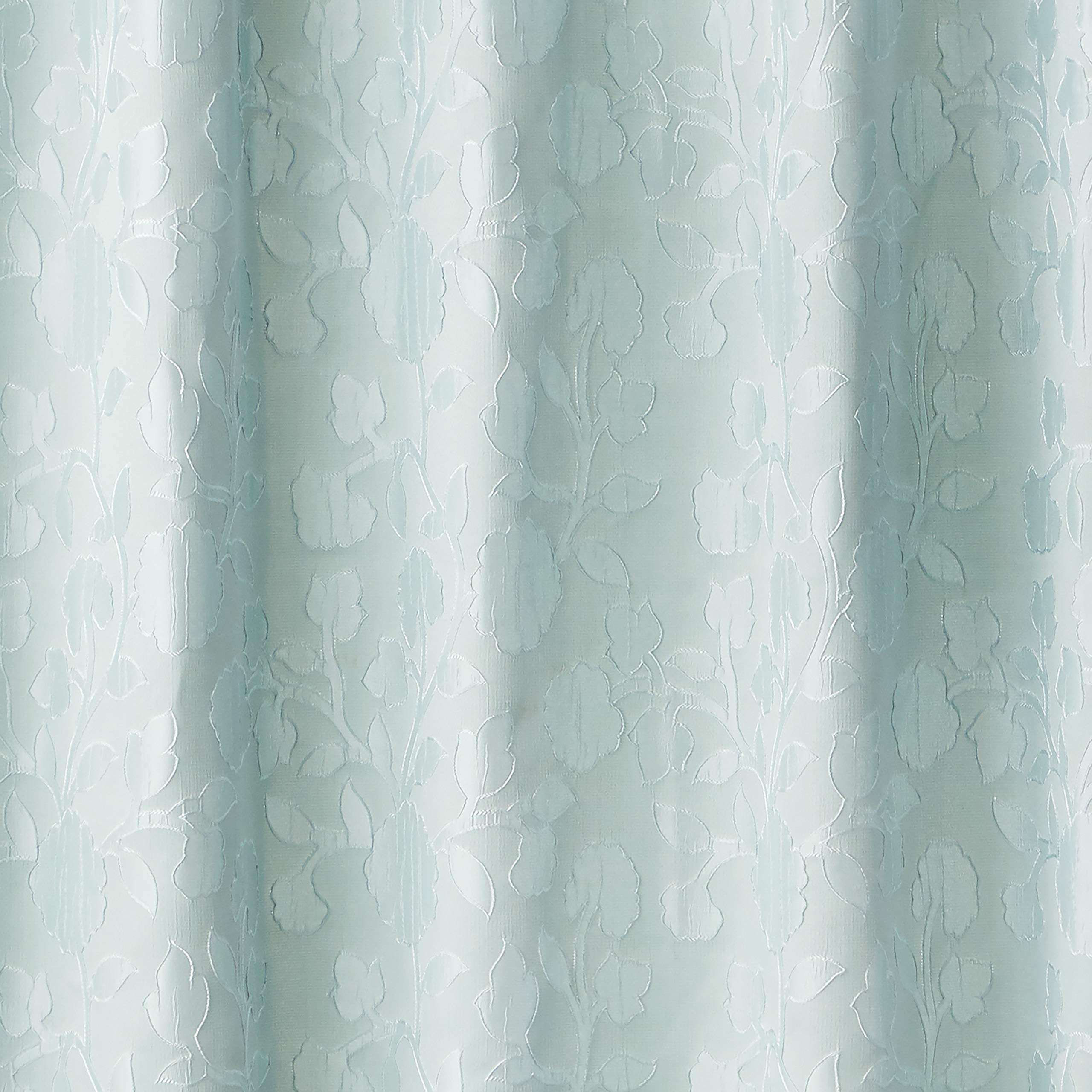 SKL Home Leaf Silhouette Shower Curtain, Aqua 4