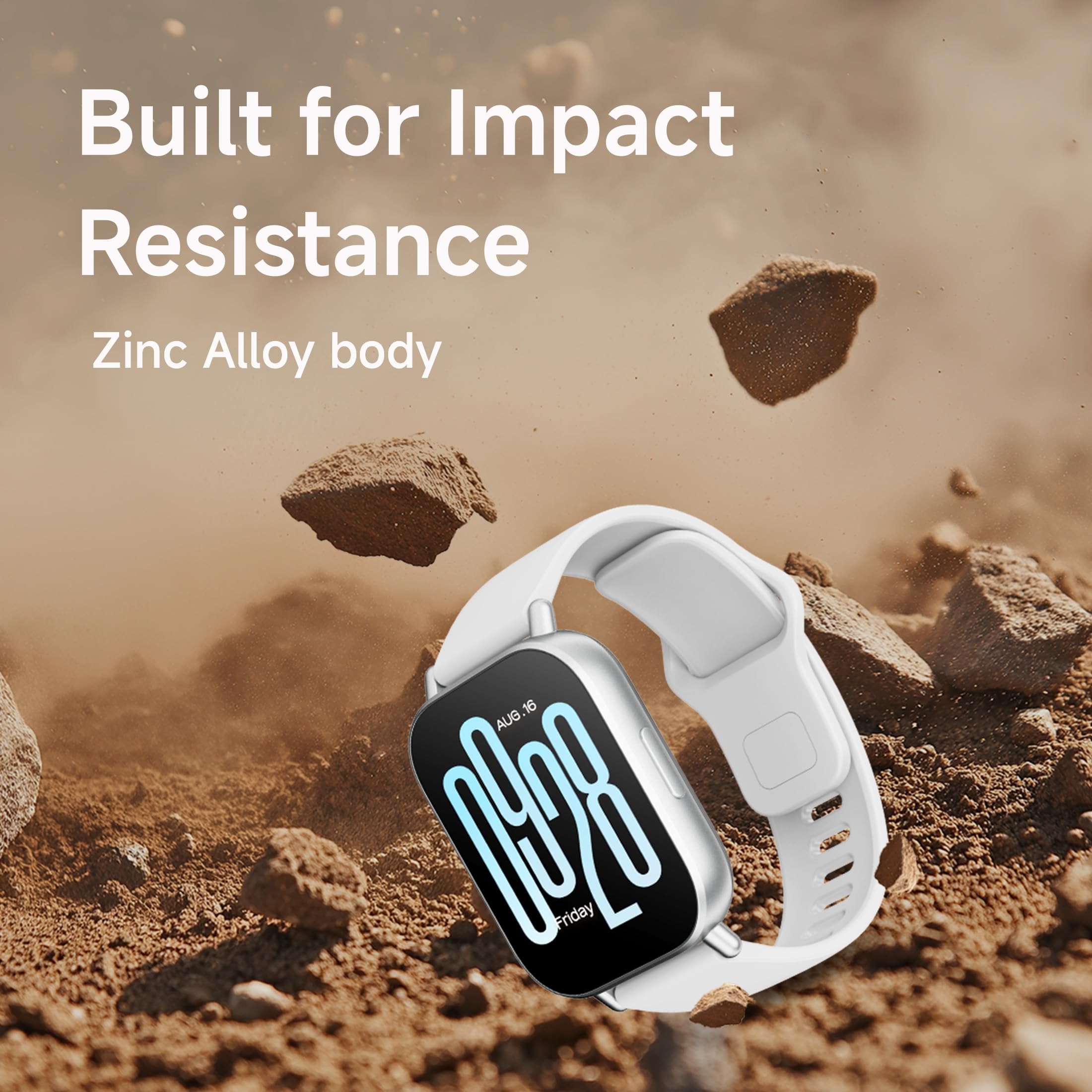 Redmi Watch 5 Active, 2 Display, Metal Body, 18 Day Battery, Bluetooth Calling, Advanced AI Noise Cancellation, Alexa, Silver 6