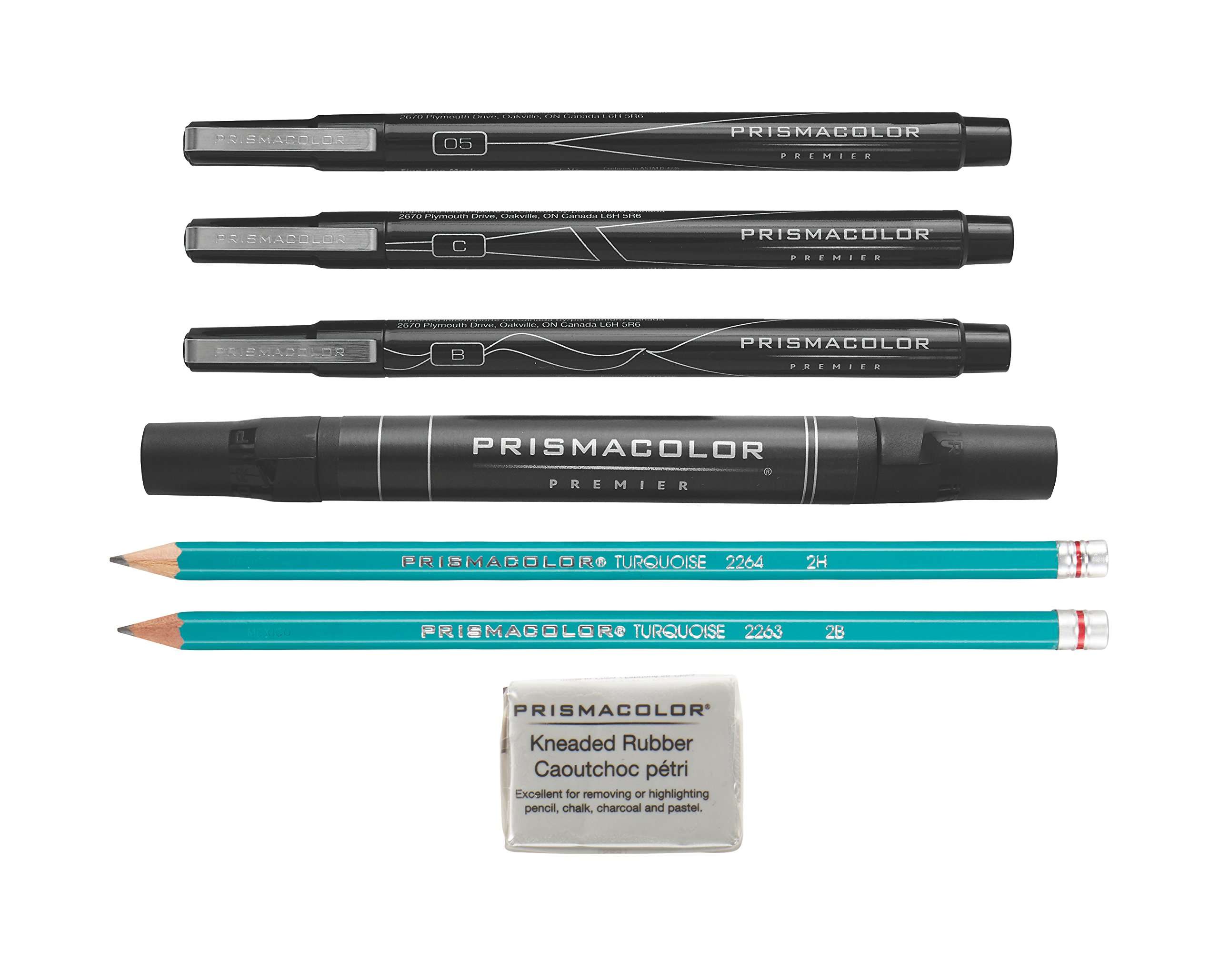 Prismacolor Premier Beginner Hand Lettering Set With Illustration Markers, Art Markers, Pencils, Eraser And Tips Pamphlet, Adult Coloring, 8 Count 2