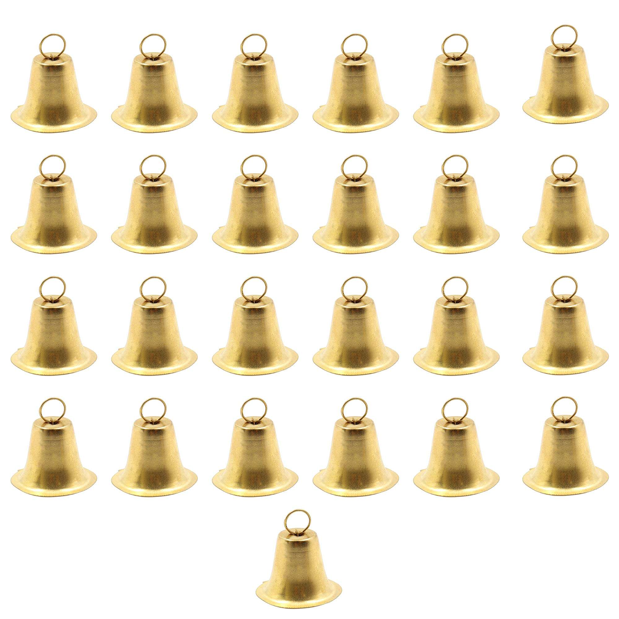 Decorama Golden Metal Bells Used for Hobby Crafts and Other Craft Works : Pack of 25: Size -2cm 4