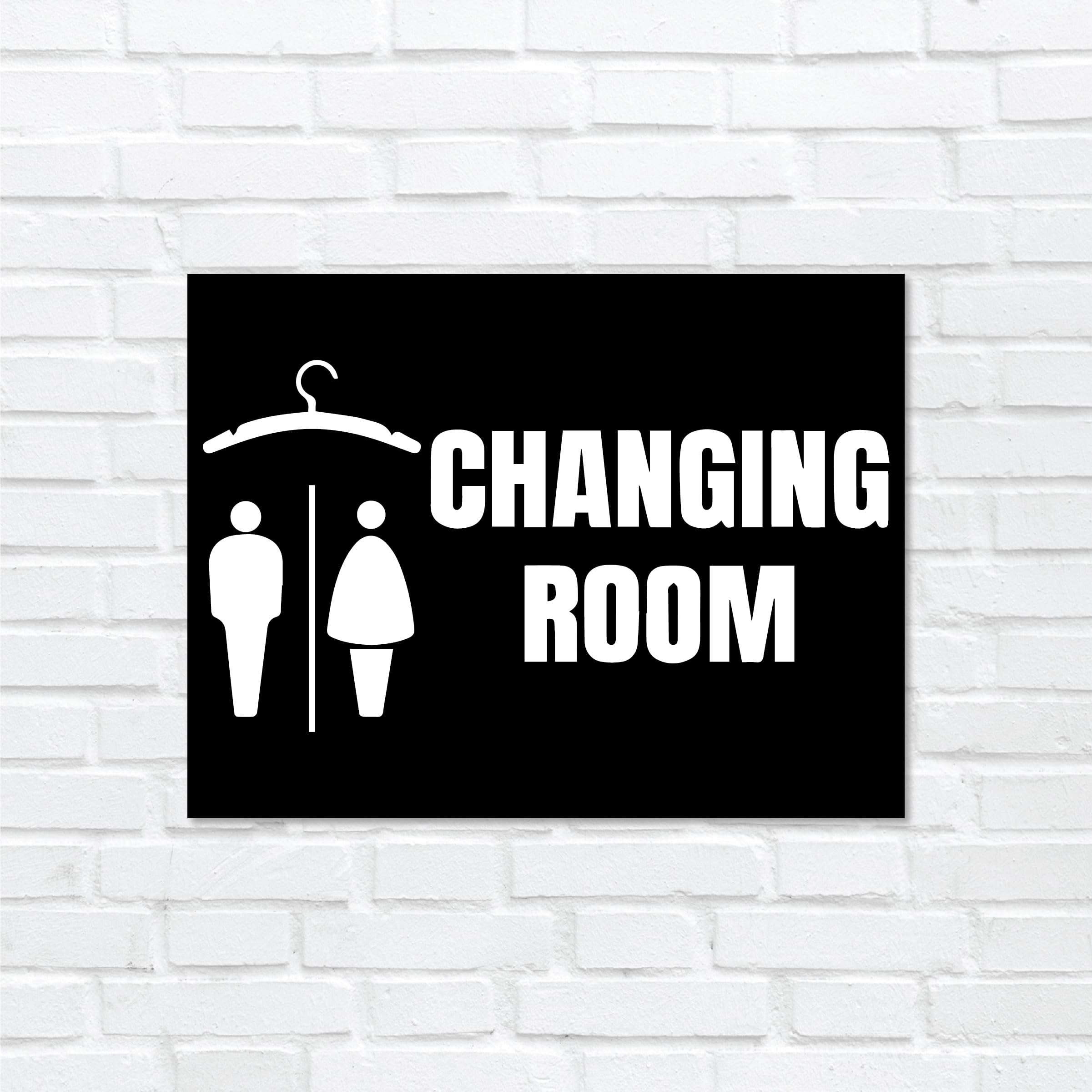 SIGN EVER Dress Changing Room Sign Board For Auditorium Shops Beauty Parlour Company Office Restaurant Hotel Shopping Mall Commercial Signage Boards School Collage Club L x H 22.00 Cm 16.00 Cm 2