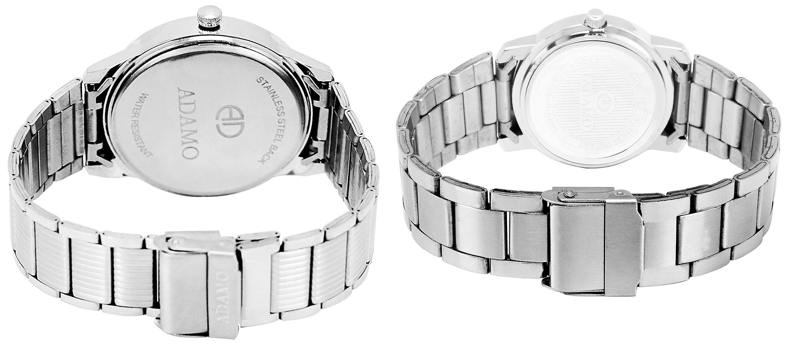 ADAMO Designer Couple Combo Wrist Watch 817-324SM05 5