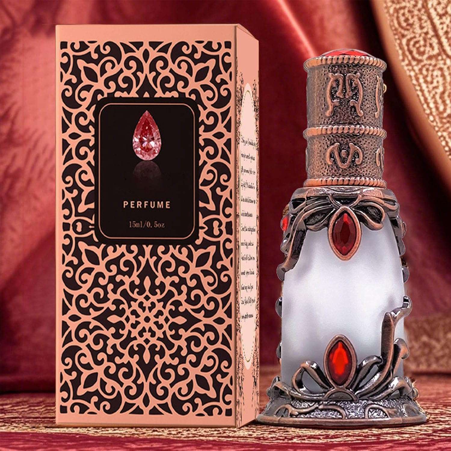 WSNPTUL Captivating Vanilla & Woody Fragrance Perfume - Arabian Charm Eau de Toilette for Men, Fresh & Long-Lasting Fragrance, Boosts Confidence and Allure, 15ML/0.5 Fl.Oz (1pcs) 4