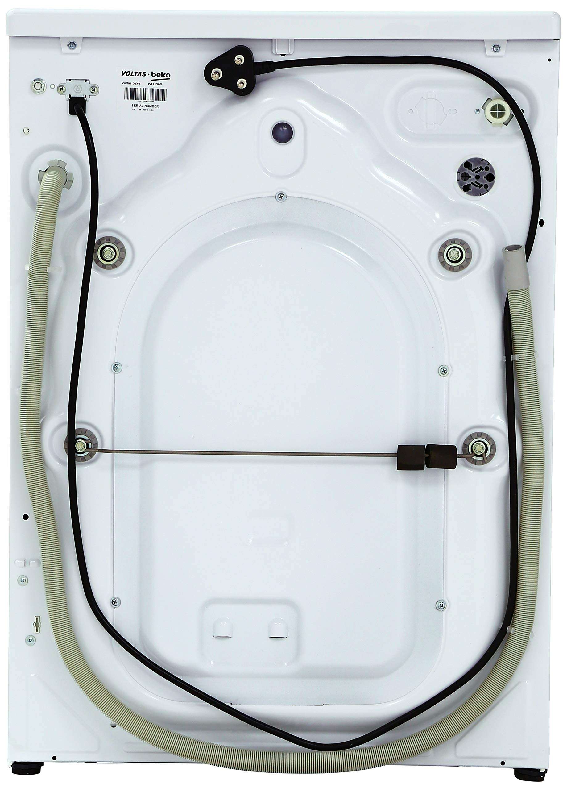 Voltas Beko 7 Kg Inverter Fully-Automatic Front Loading Washing Machine, Inbuilt Heater, 26 Stain Remover (WFL70W, White) 5