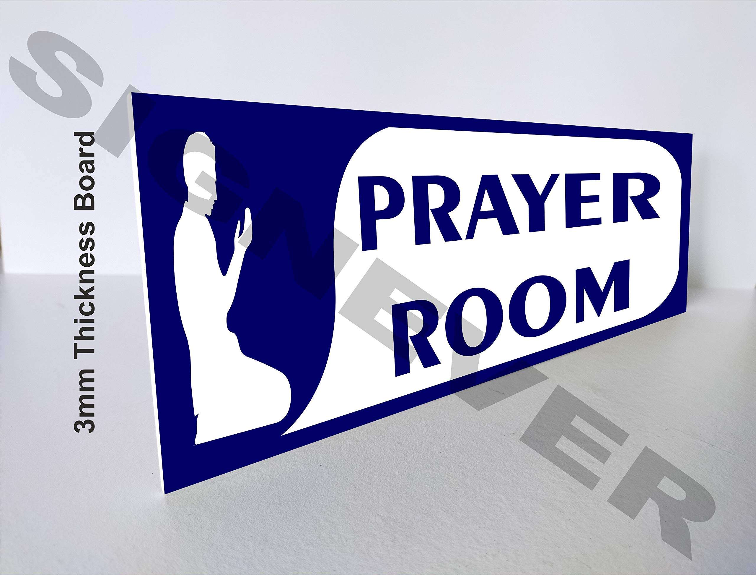 SIGN EVER Prayer Room Sign Board Home Hotel Office Bank Factory Industrial Signage Business Commercial L x H 30 cm x 10 cm 2