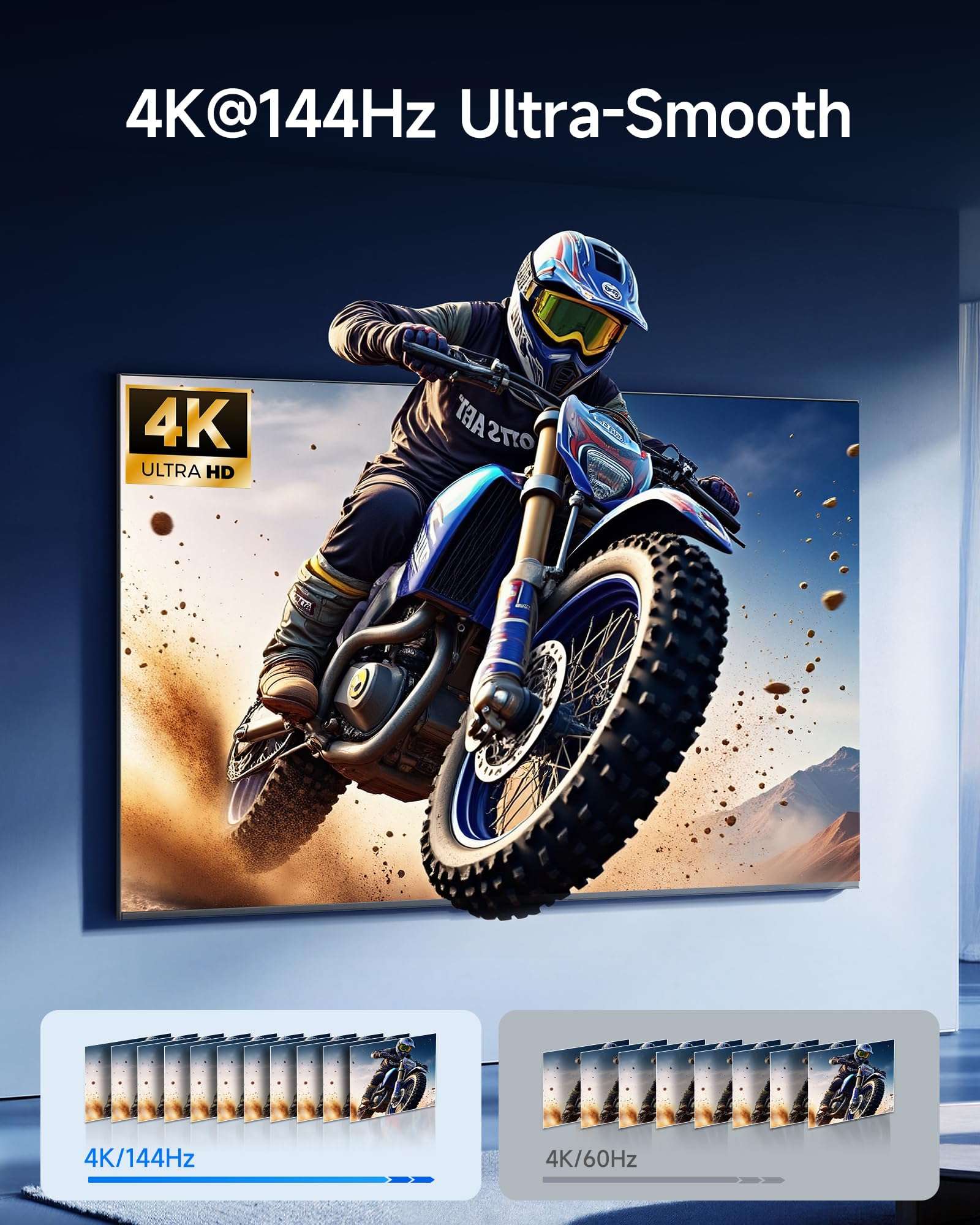 JEMDO Switch 2 Dock for TV (V22.0.0), 4K@144Hz HDR, HDMI 2.1 USB-C Adapter with 48Gbps, USB 3.2 & PD 100W Fast Charging Portable Travel Dock, Compatible with Nintendo Switch 2 / OLED / 2017 4