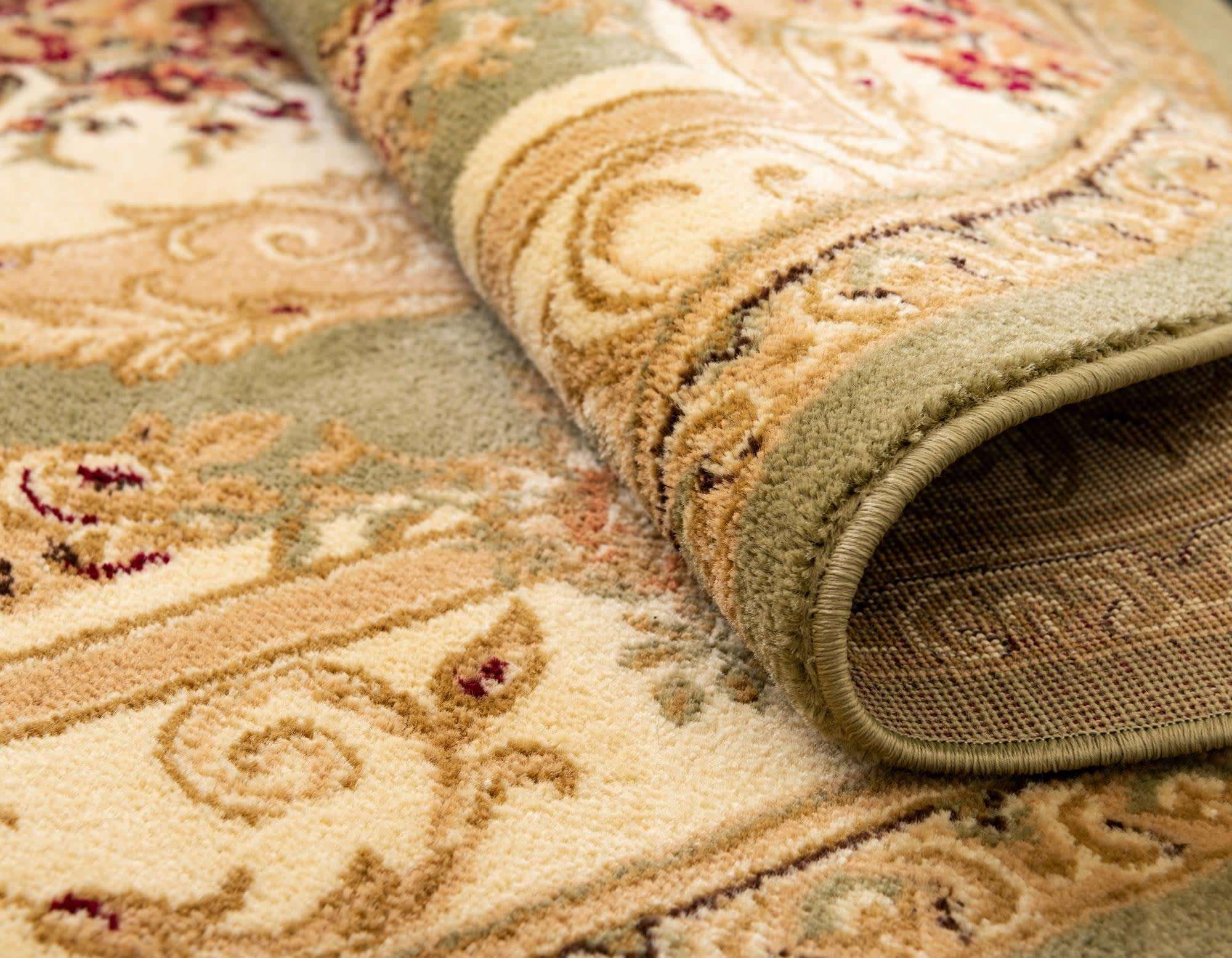 Unique Loom Versailles Collection Area Rug - Henry (3' 1" x 5' 3" Oval Green/Cream) 5