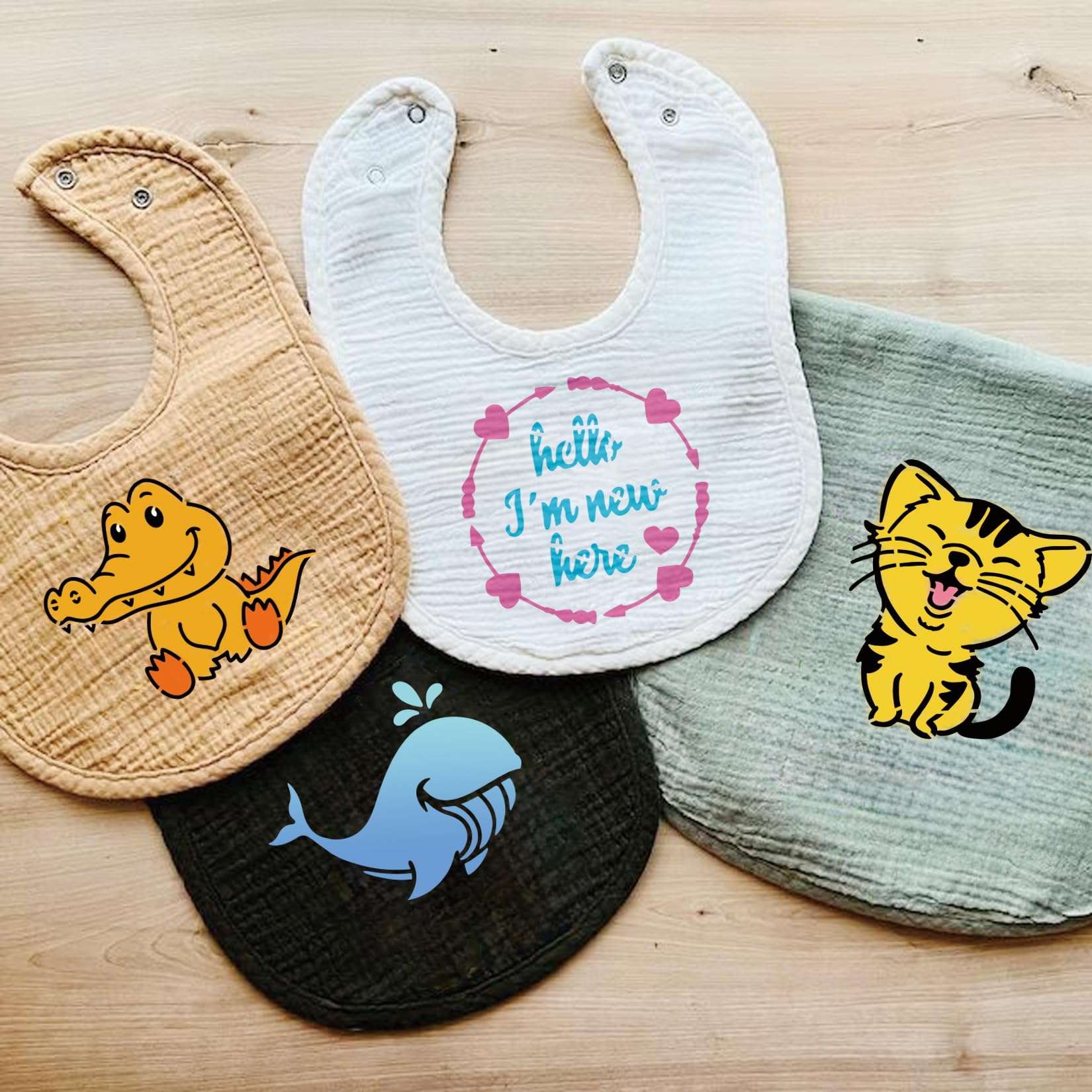 50Pcs Baby Shower Stencils for Painting Onesie Decorating Kit Fabric Stencil Reusable Templates for Painting on Onesies Shoes Bibs Clothes Cookie Bodysuit (50 pcs) 4