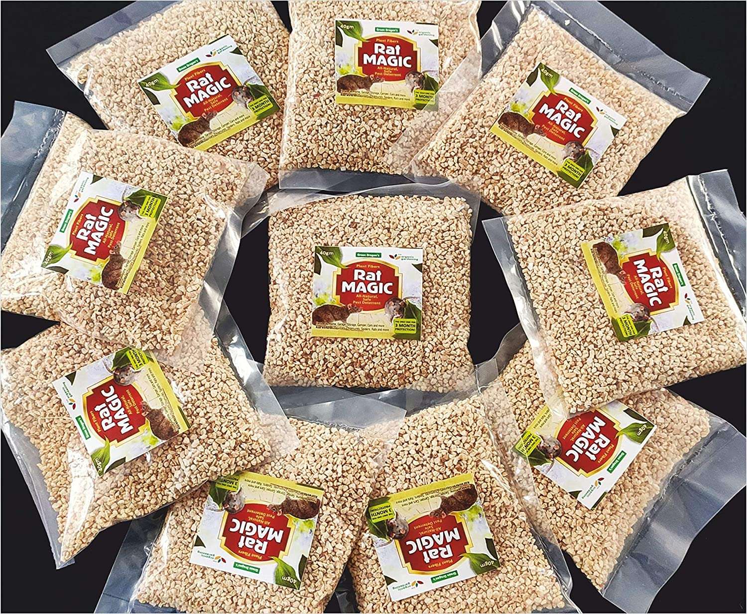 Green Dragon's 'Rat MAGIC' ALL NATURAL, Rat Repellent & Killer, 10 Pouches 3